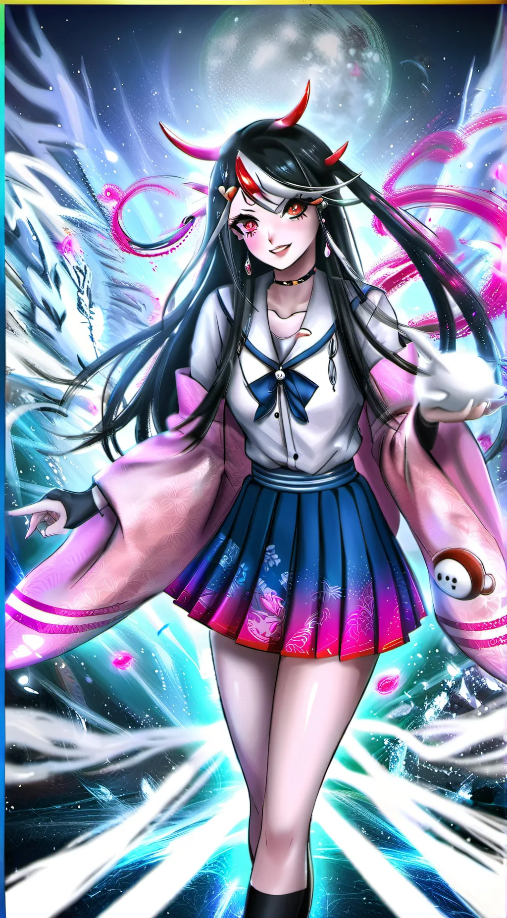 ai character: ibuki mioda background