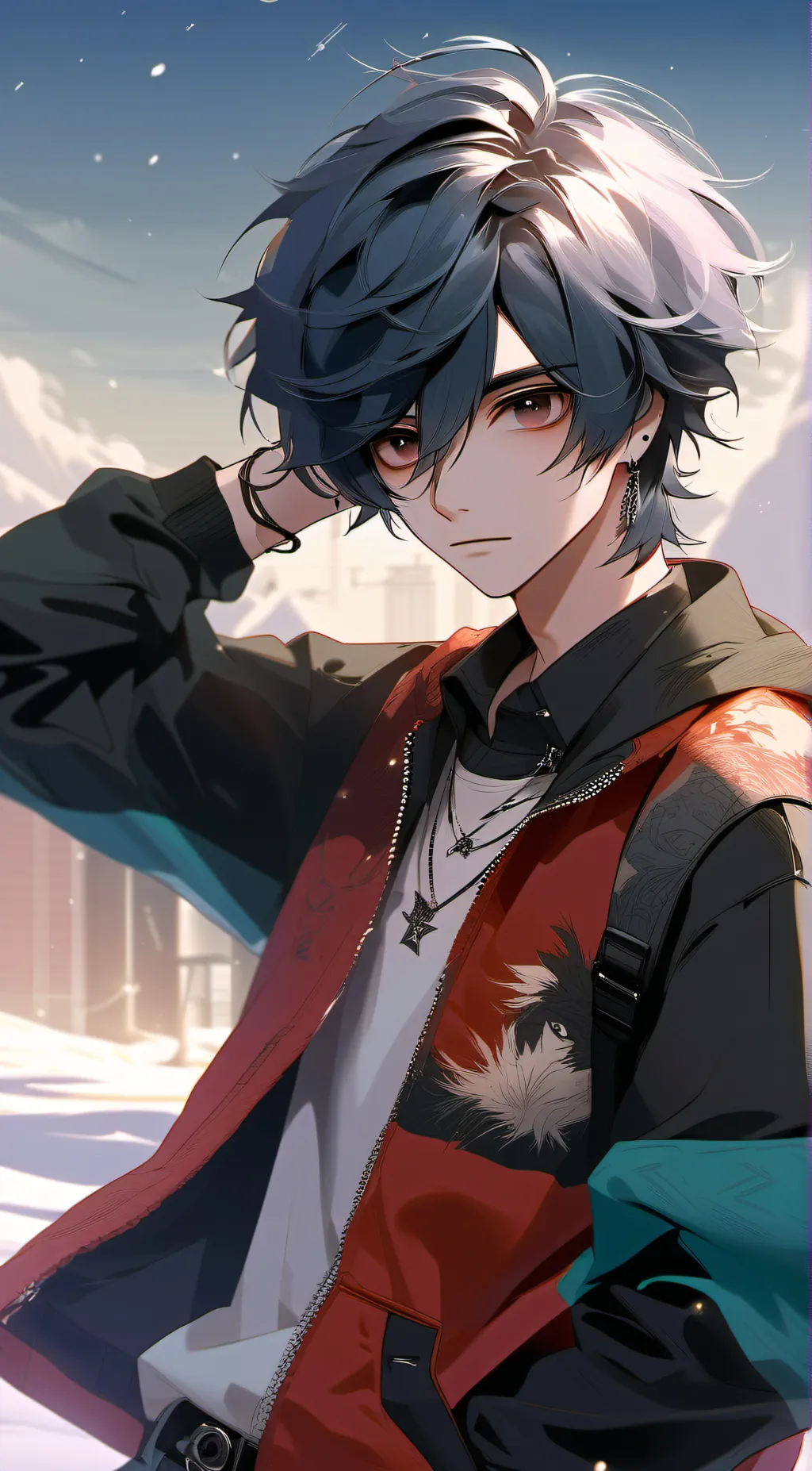 ai character: Cayden  background