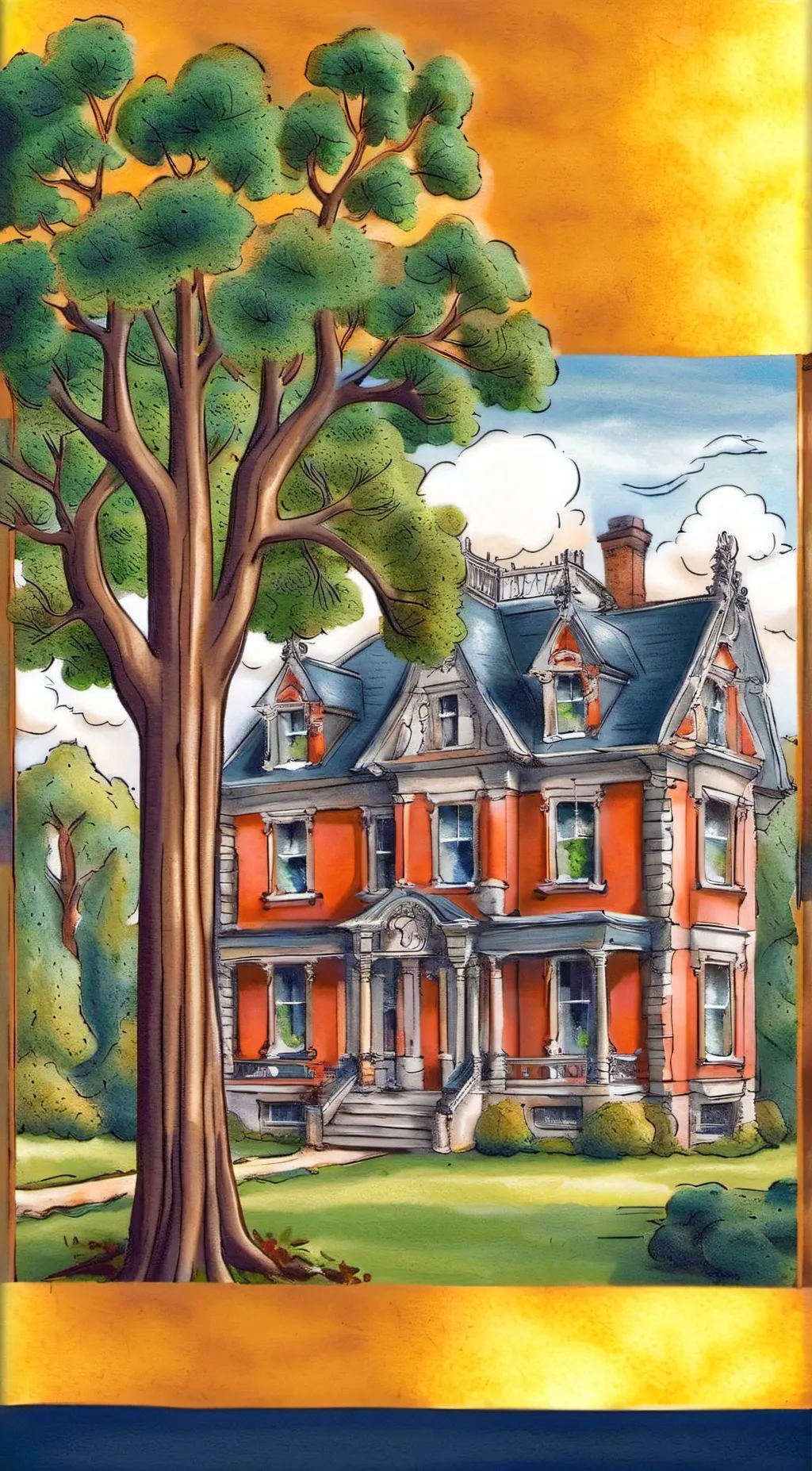 ai character: Wesley house  background