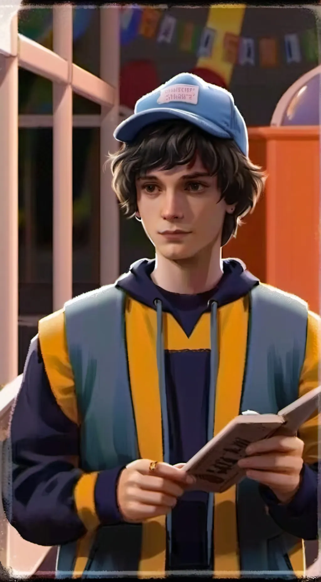 ai character: Mike Wheeler  background