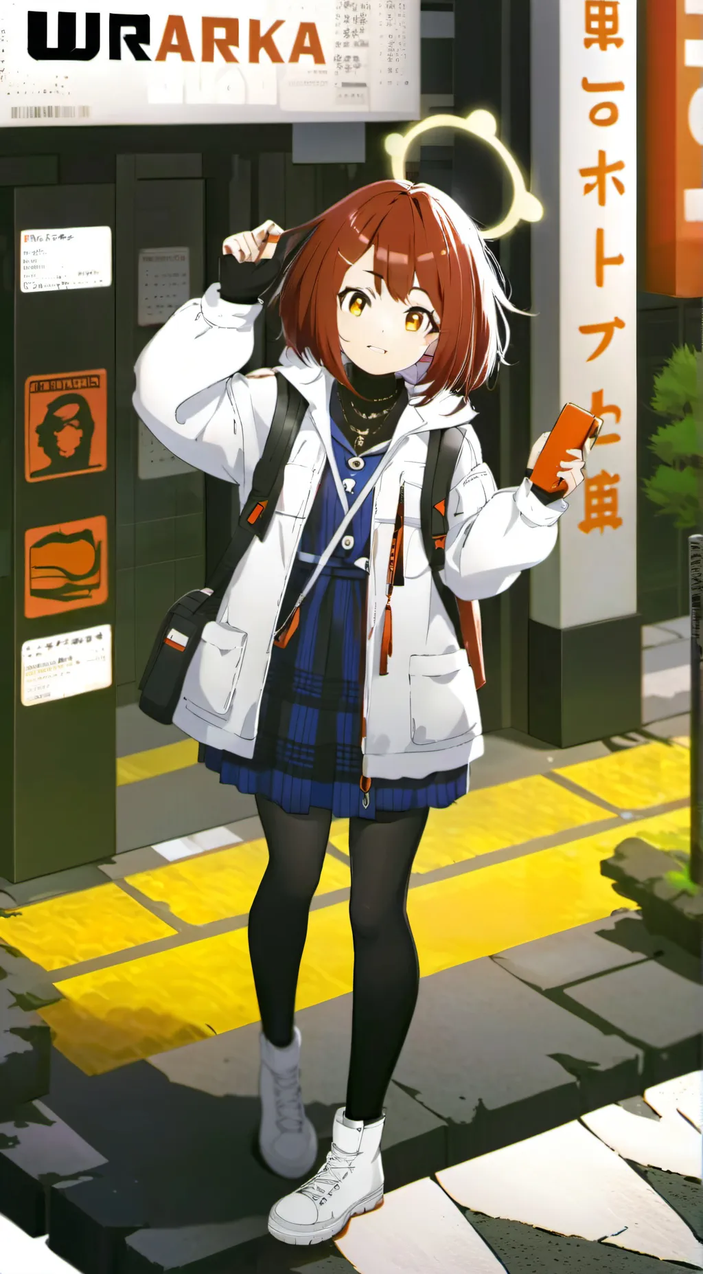 ai character: uraraka  background