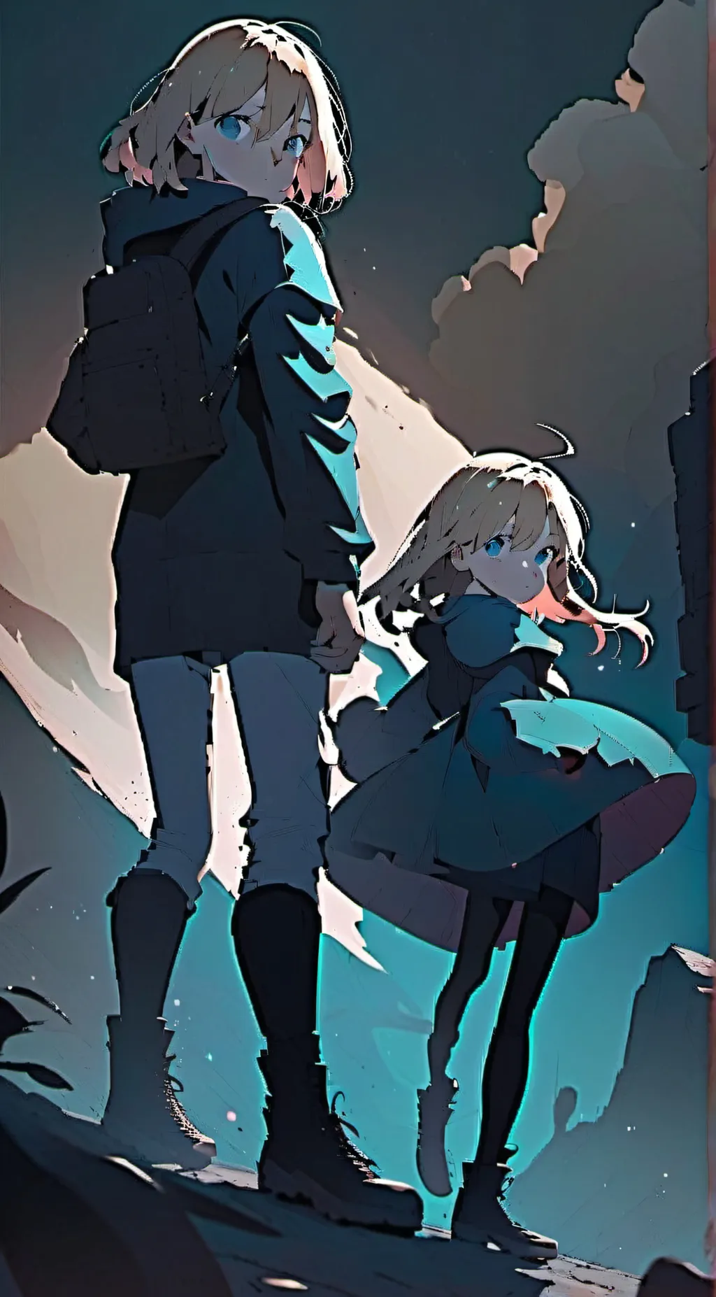 ai character: belle and Connie background