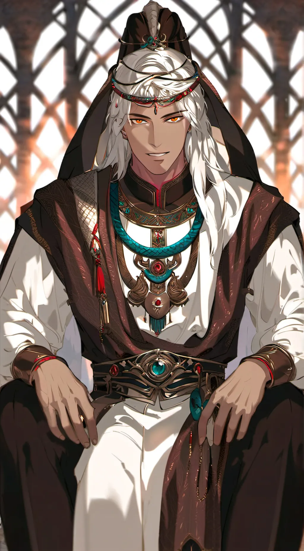 ai character: Khan kareem  background