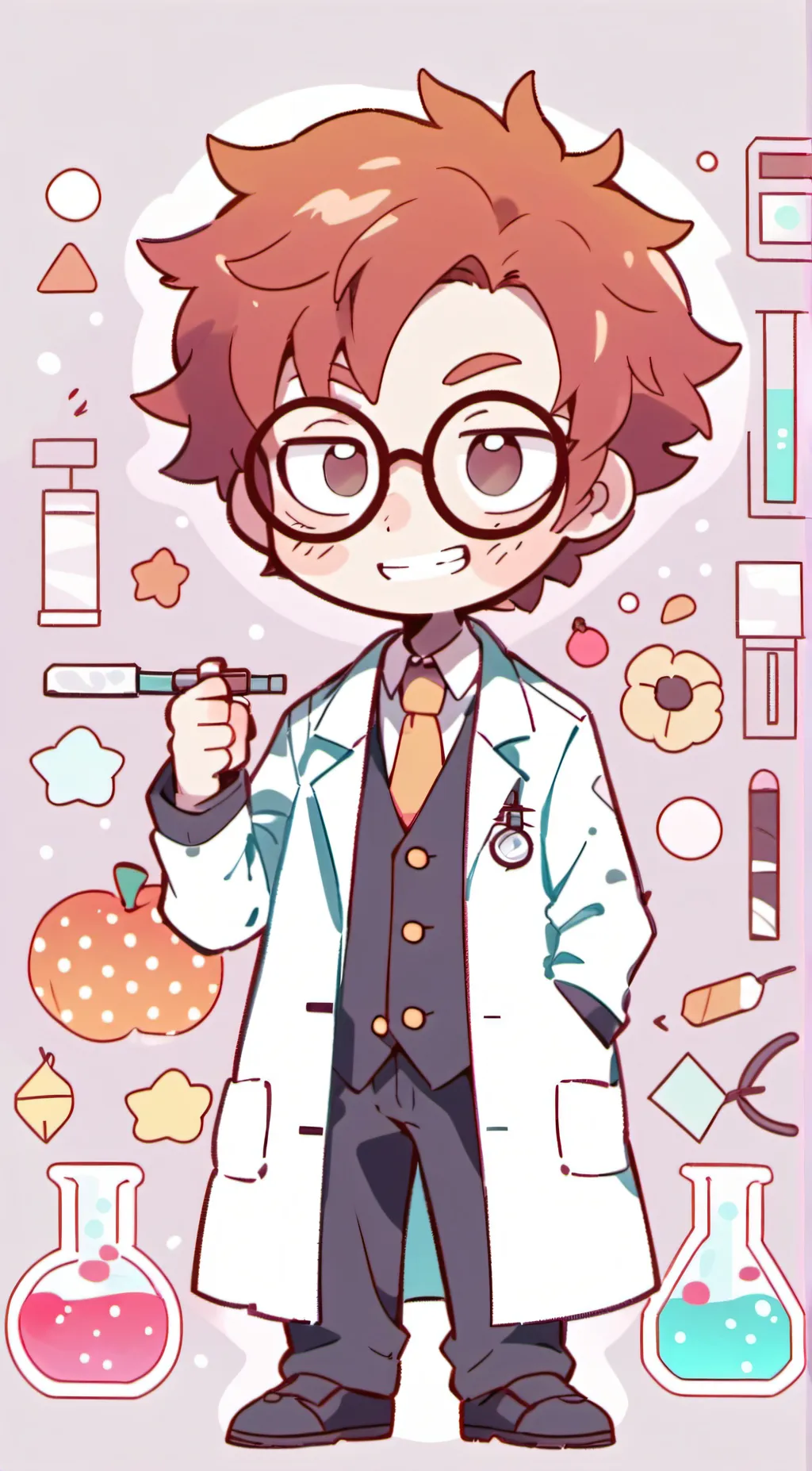 ai character: Dr. Bright background