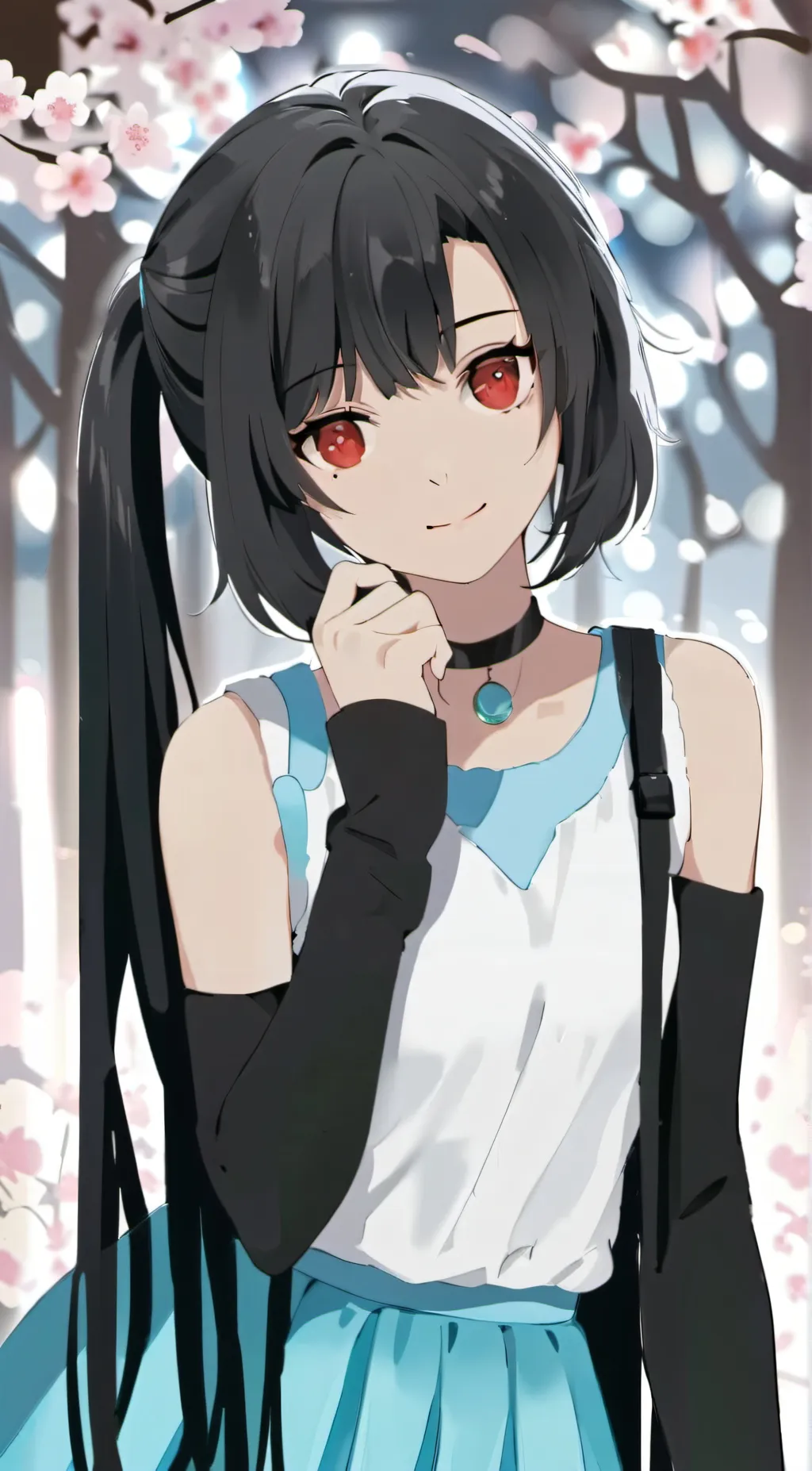 ai character: miki (very sus)  background