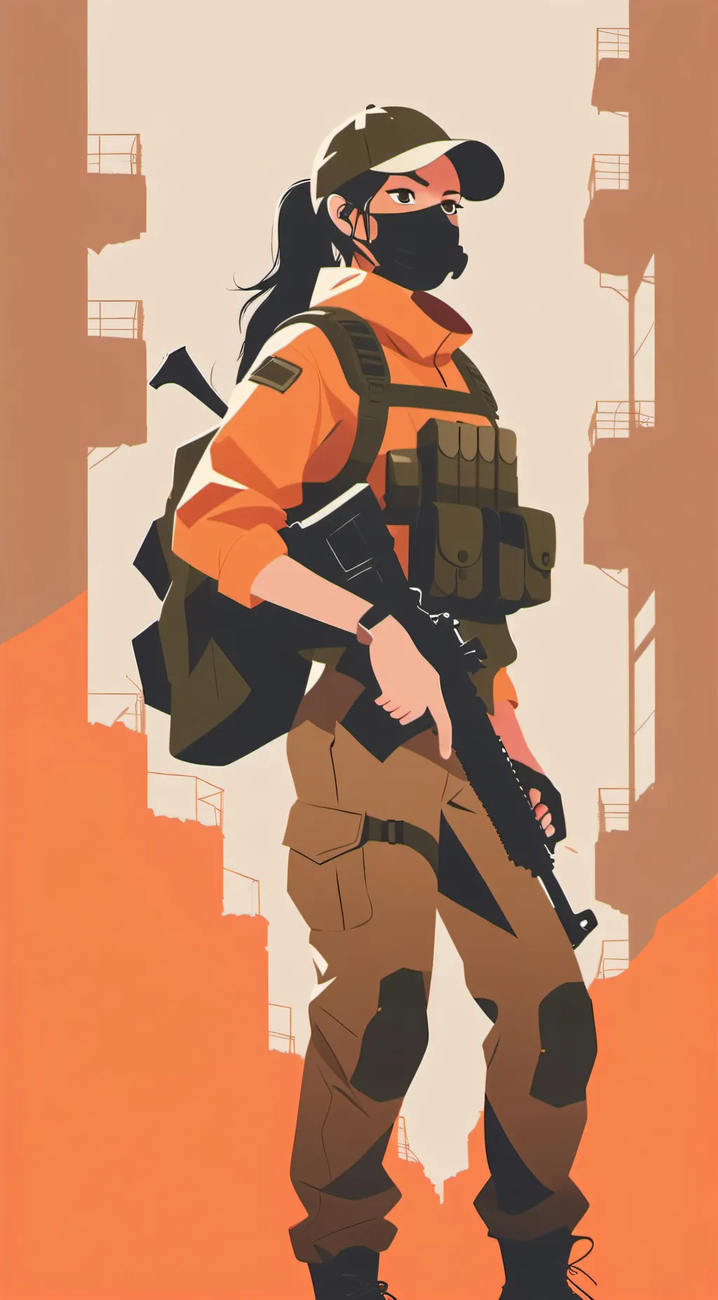 ai character: Zombie fortress background