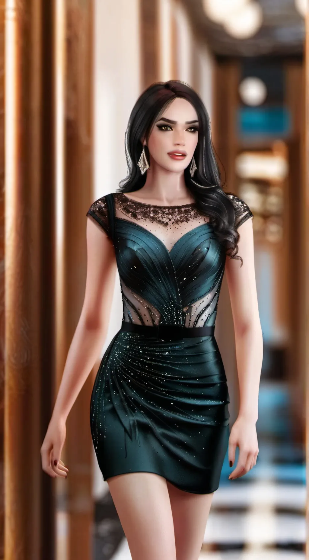 ai character: Kimberly Loaiza  background
