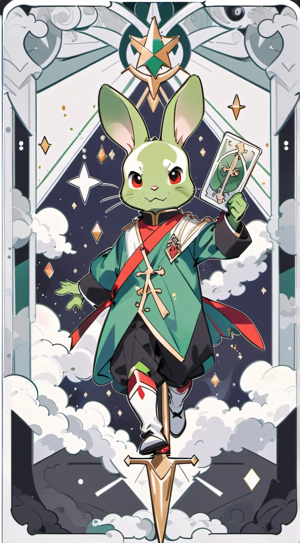 ai character: hoppy hopscotch  background