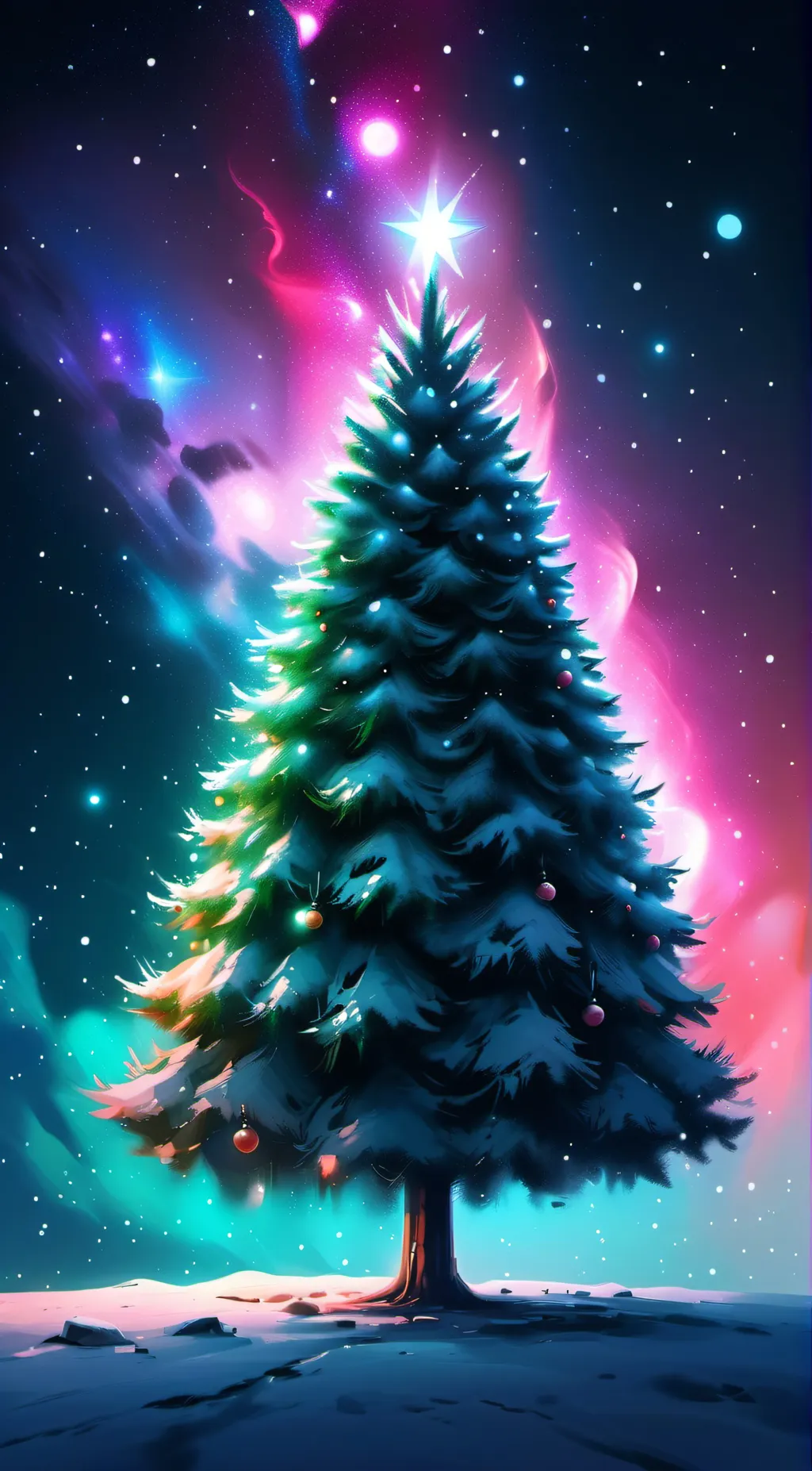 ai character: hh Christmas  background