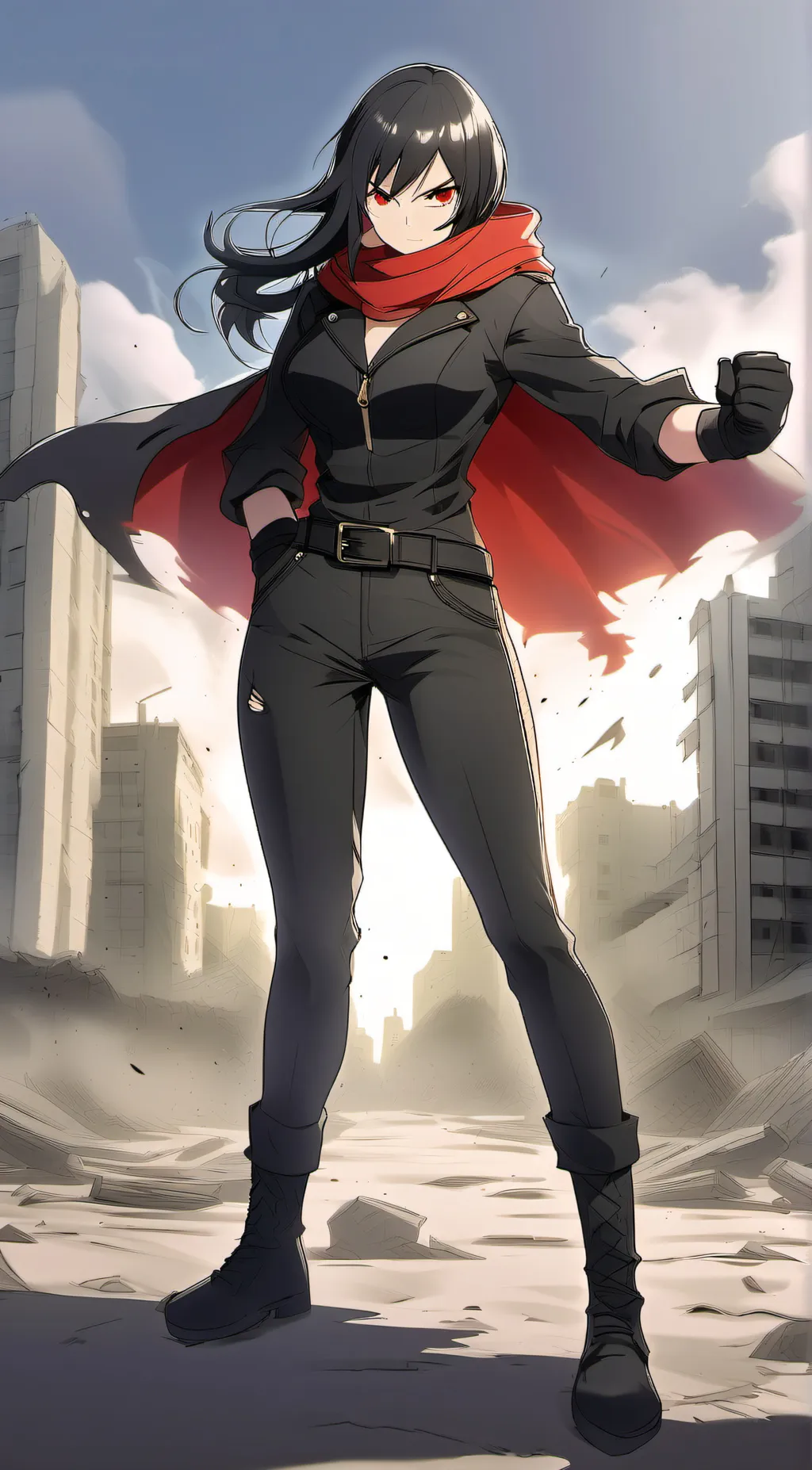 ai character: Black mantis background