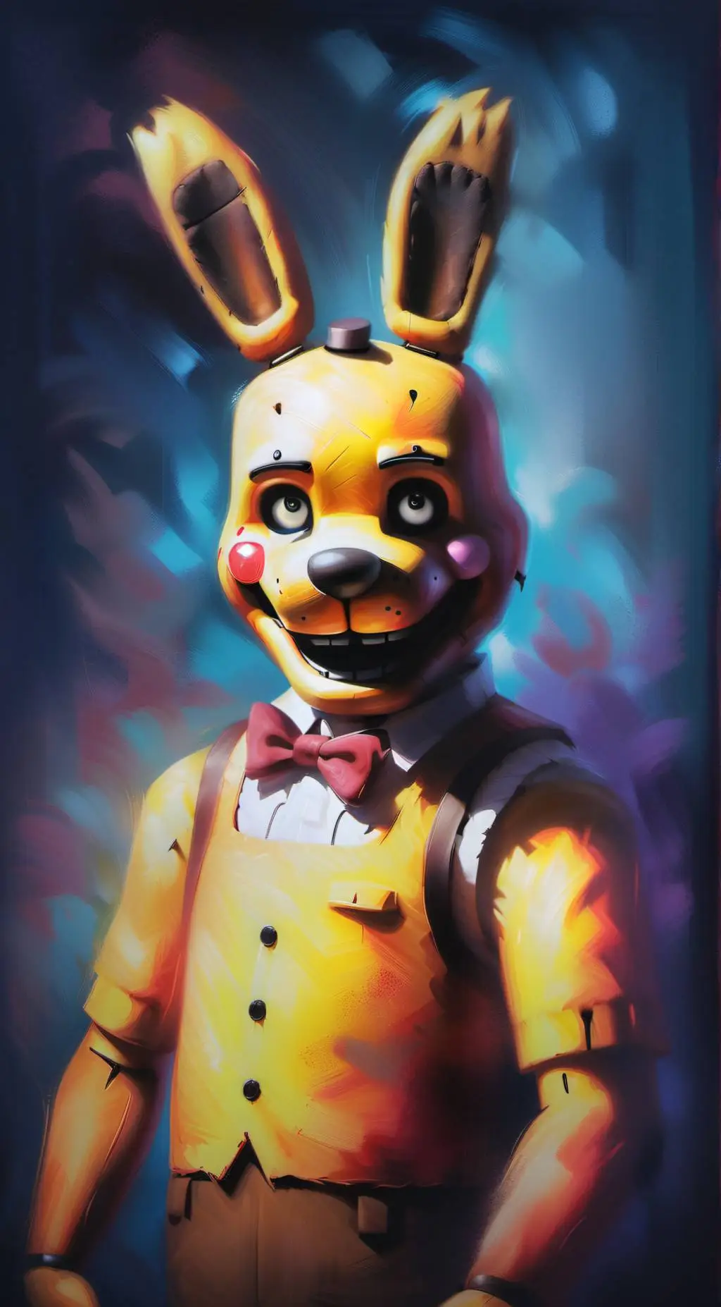 ai character: Spring Bonnie background