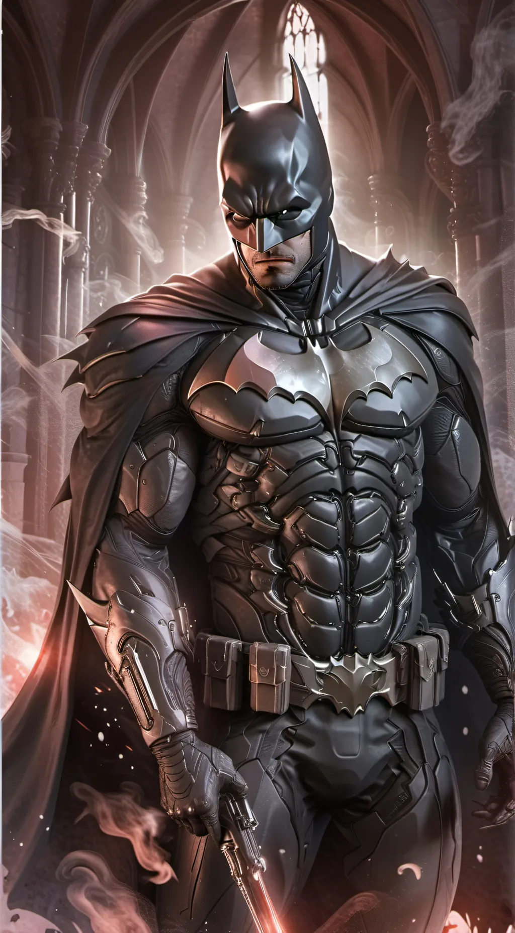ai character: Hunting Batman background