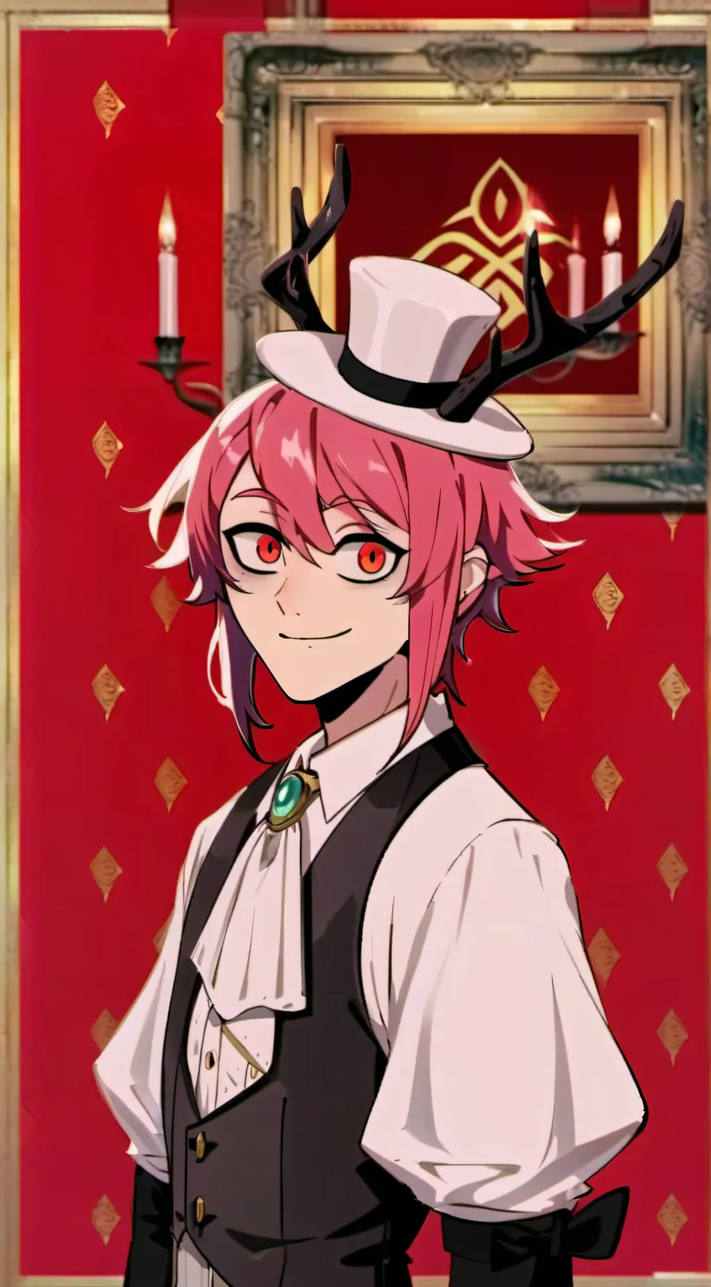 ai character: Radioapple background