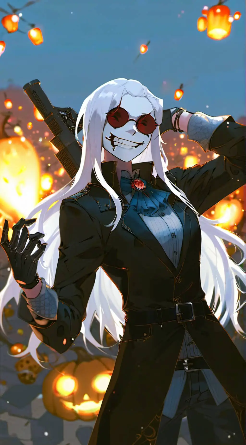 ai character: Killer sans(female background