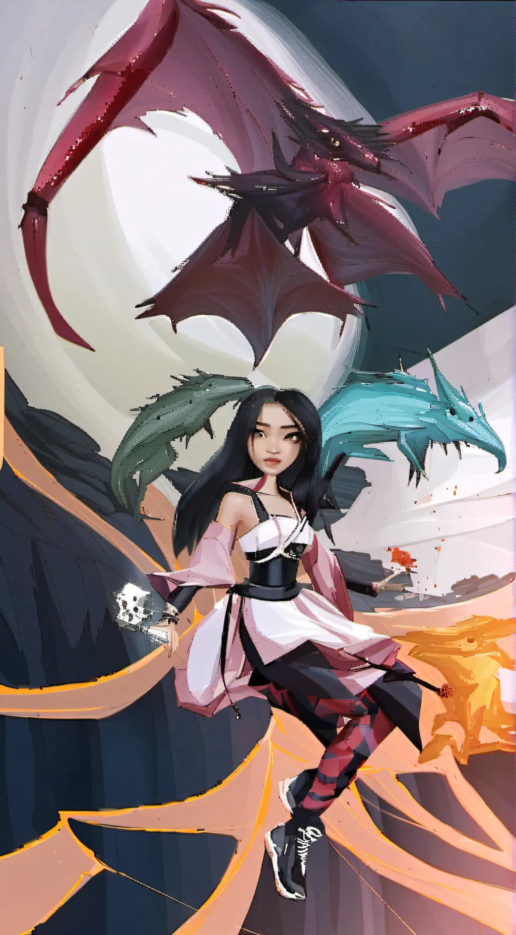 ai character: Lily  background