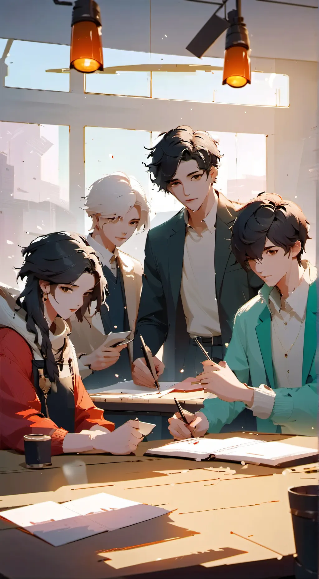 ai character: new school  background