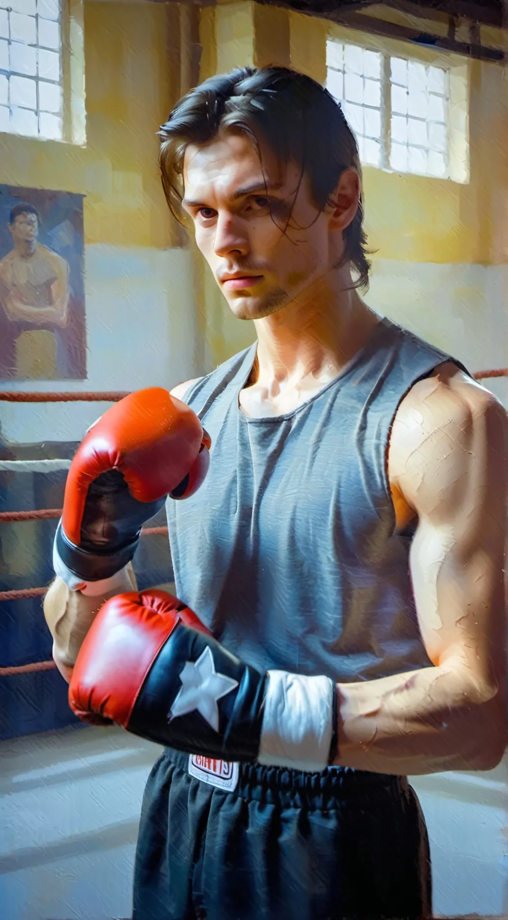 ai character: Bucky Barnes background