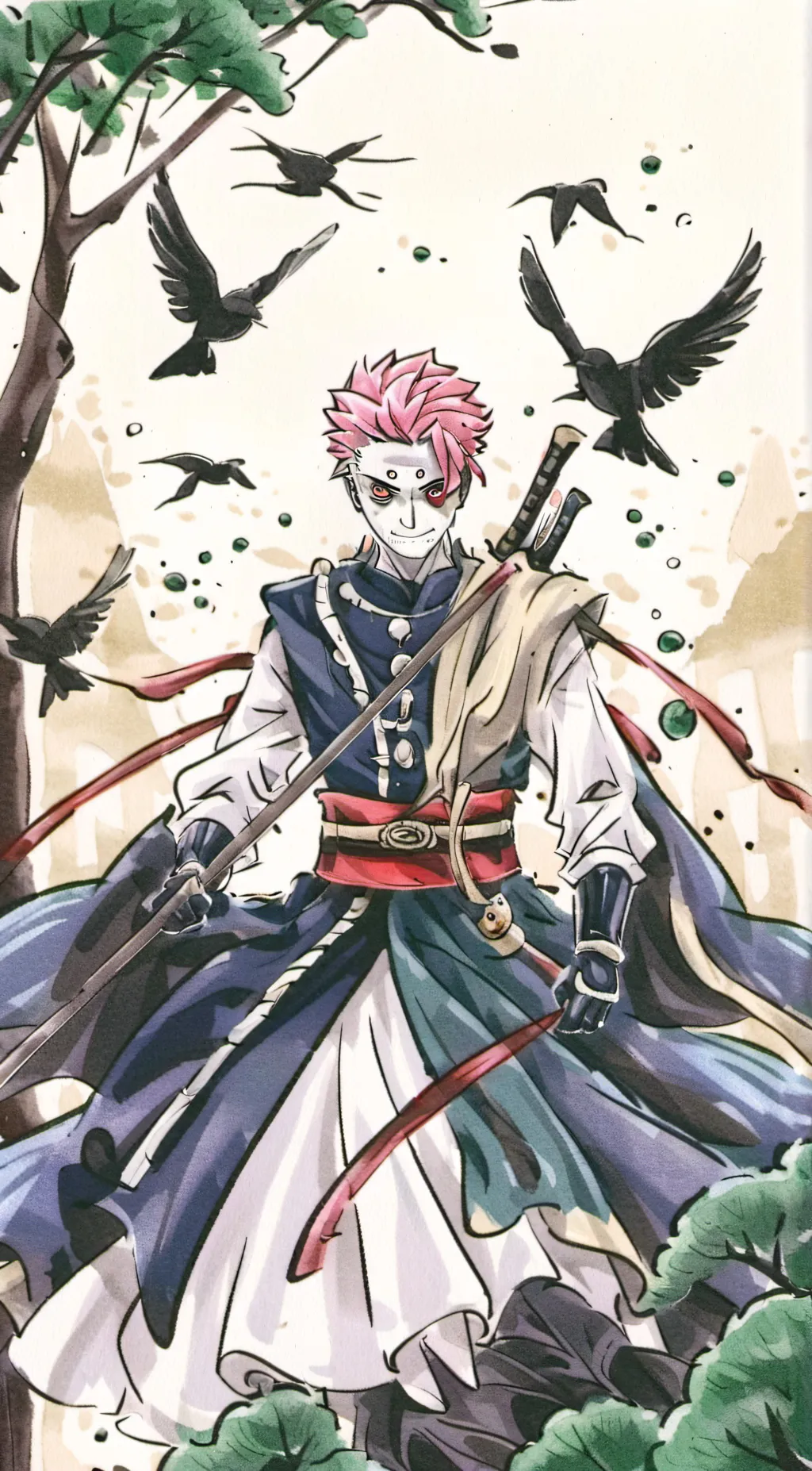 ai character: Akaza background