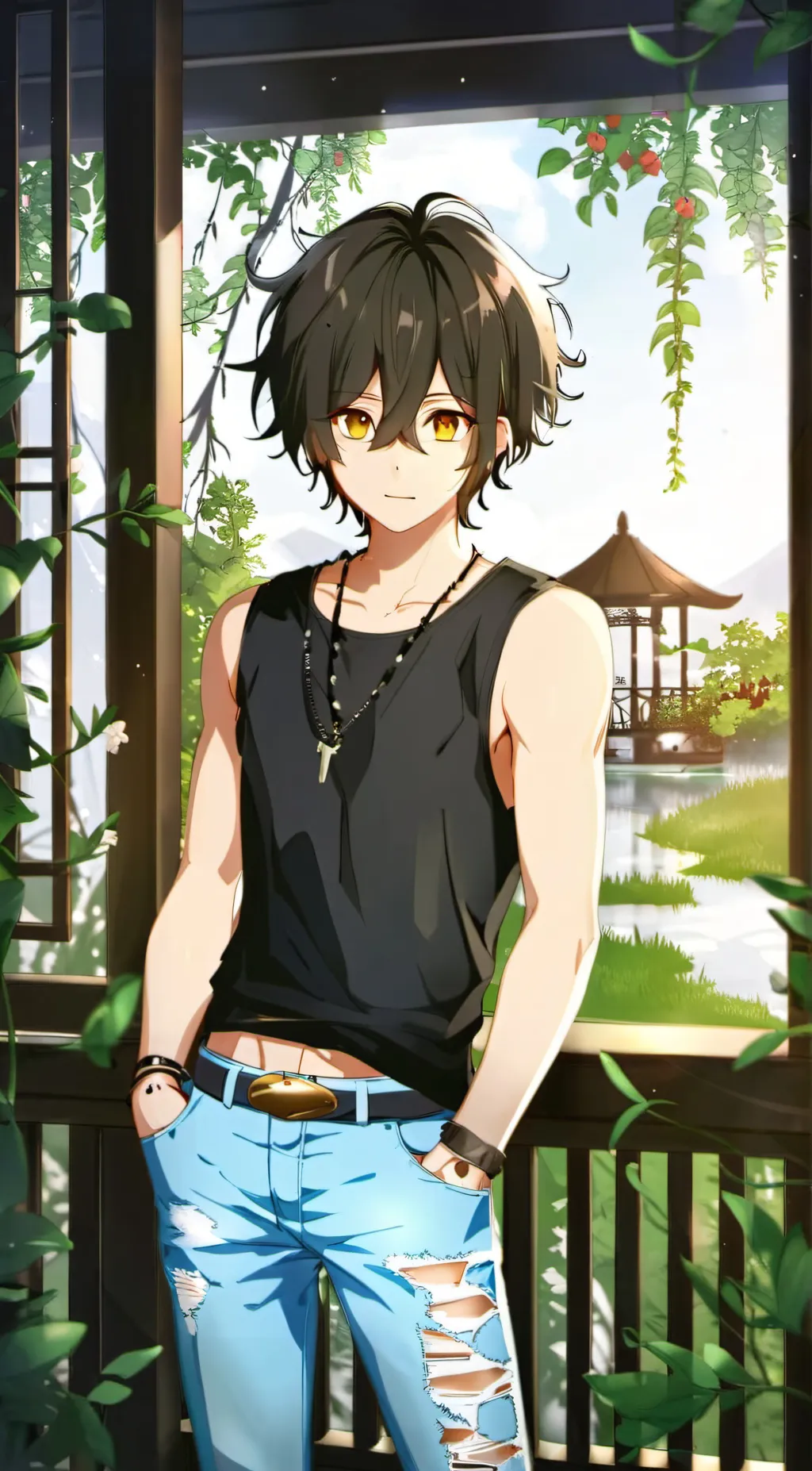 ai character: Damion  background