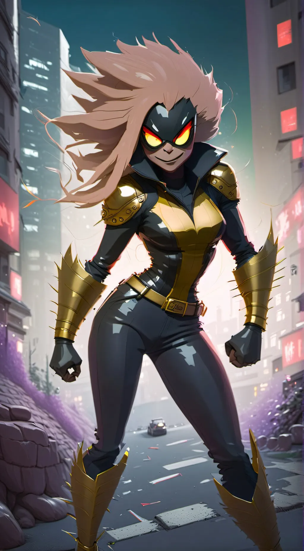ai character: K' Night background