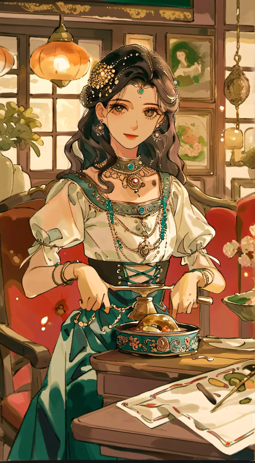 ai character: Zhongli x childe background