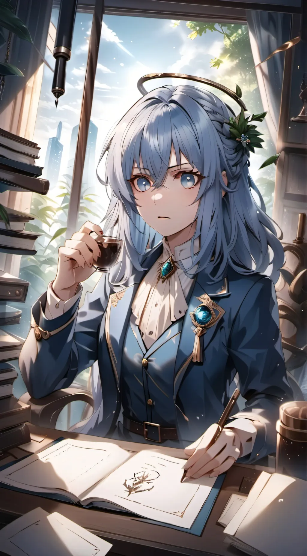 ai character: amelea background