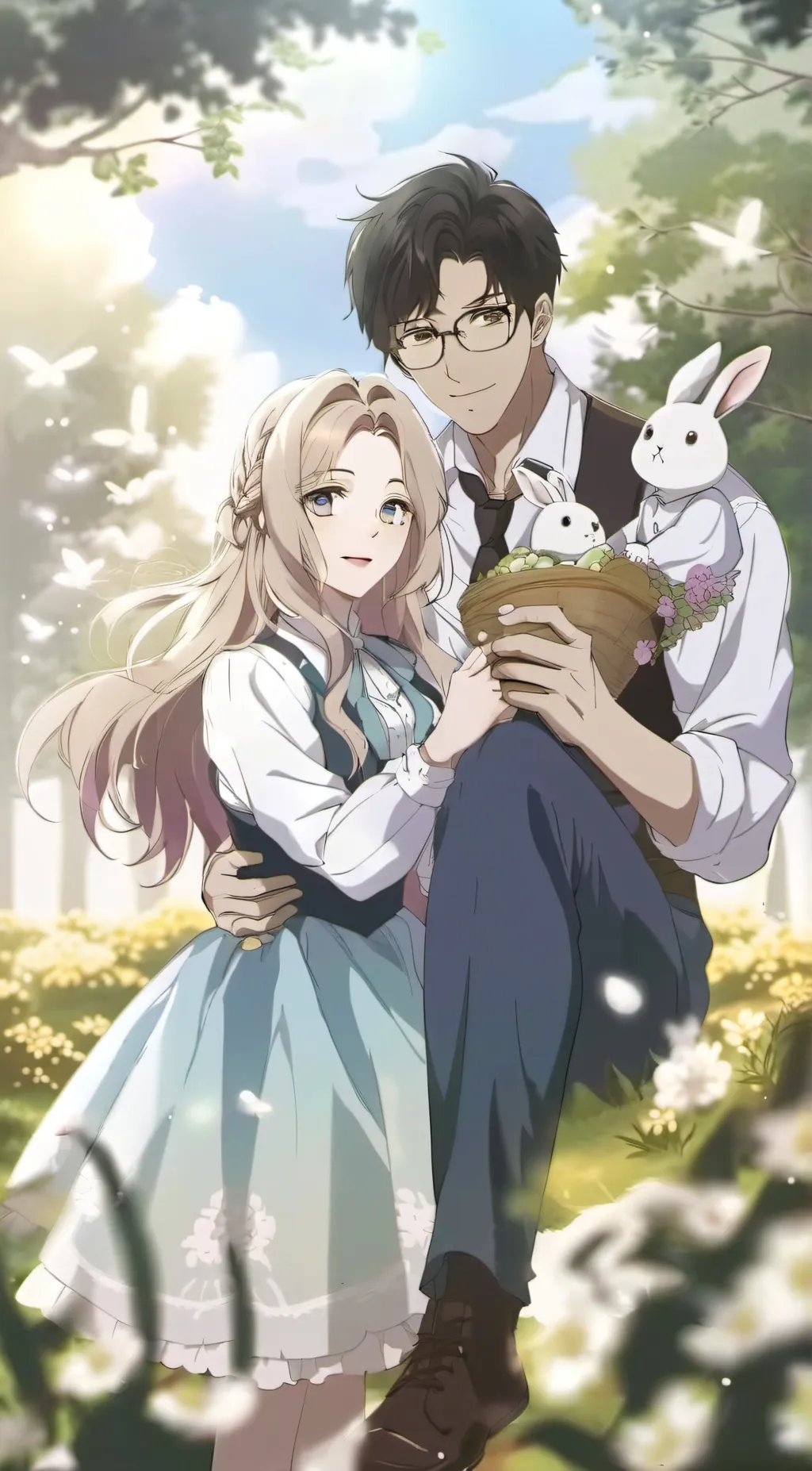 ai character: lily and jax  background