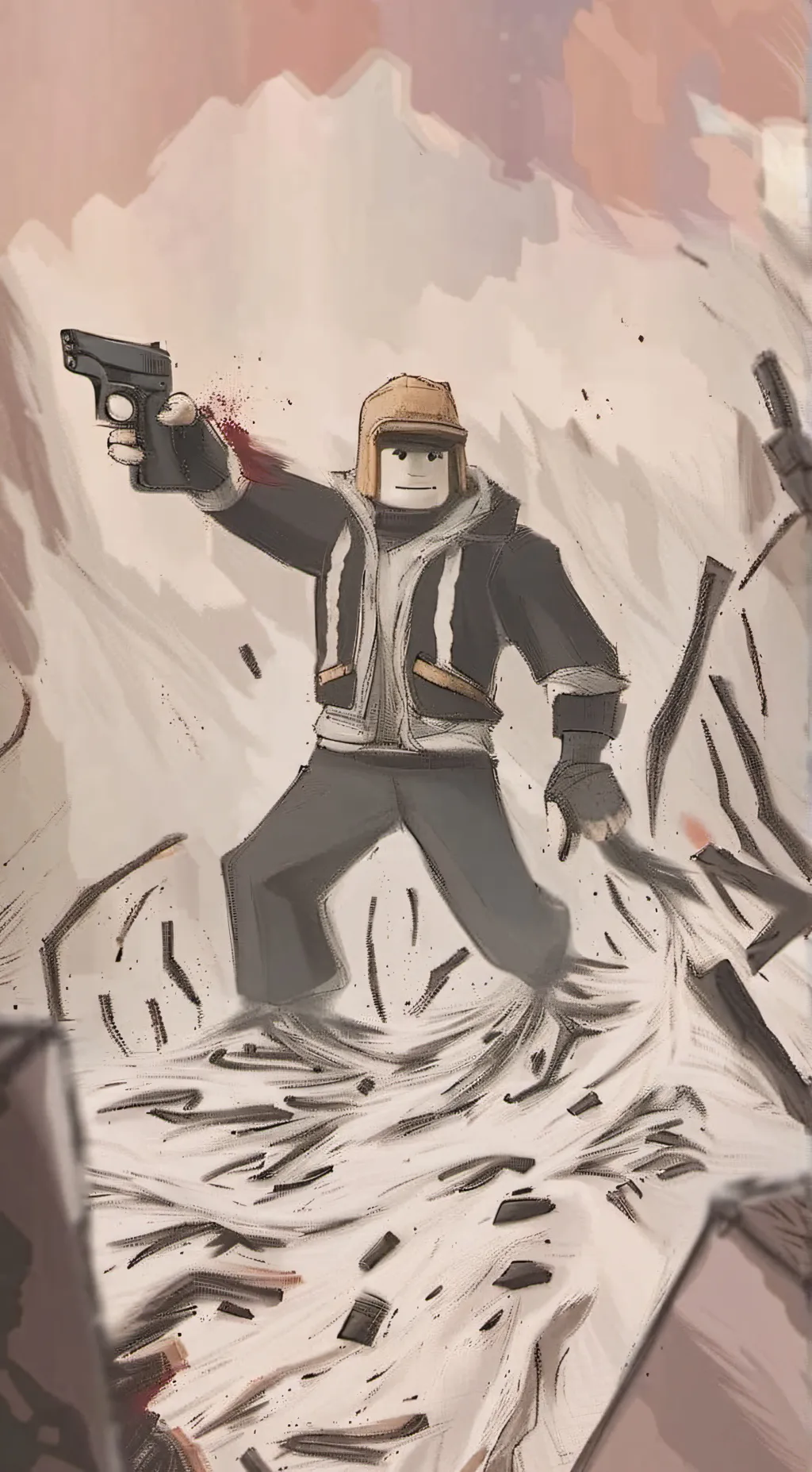 ai character: Sus roblox background