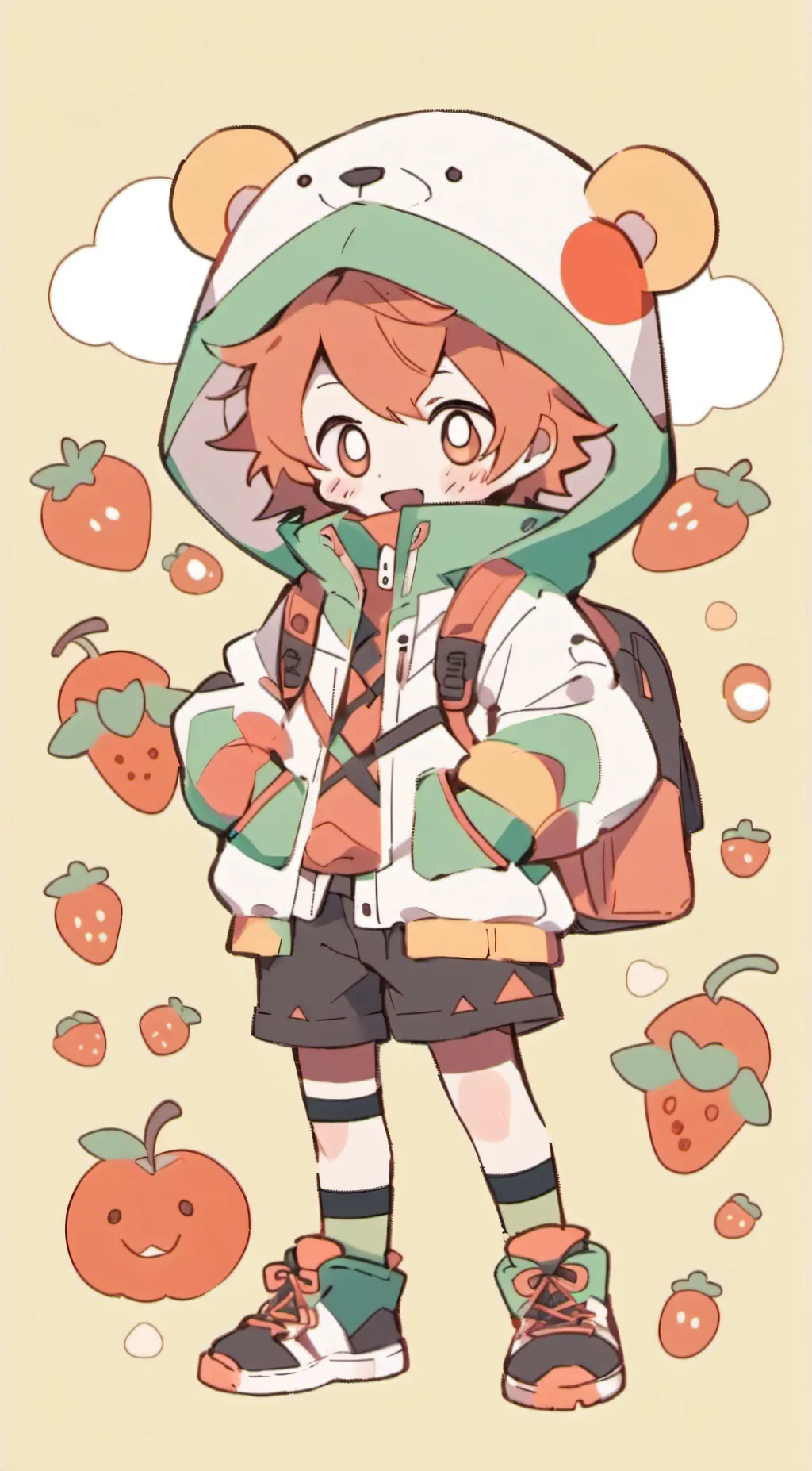 ai character: Kirishima  background