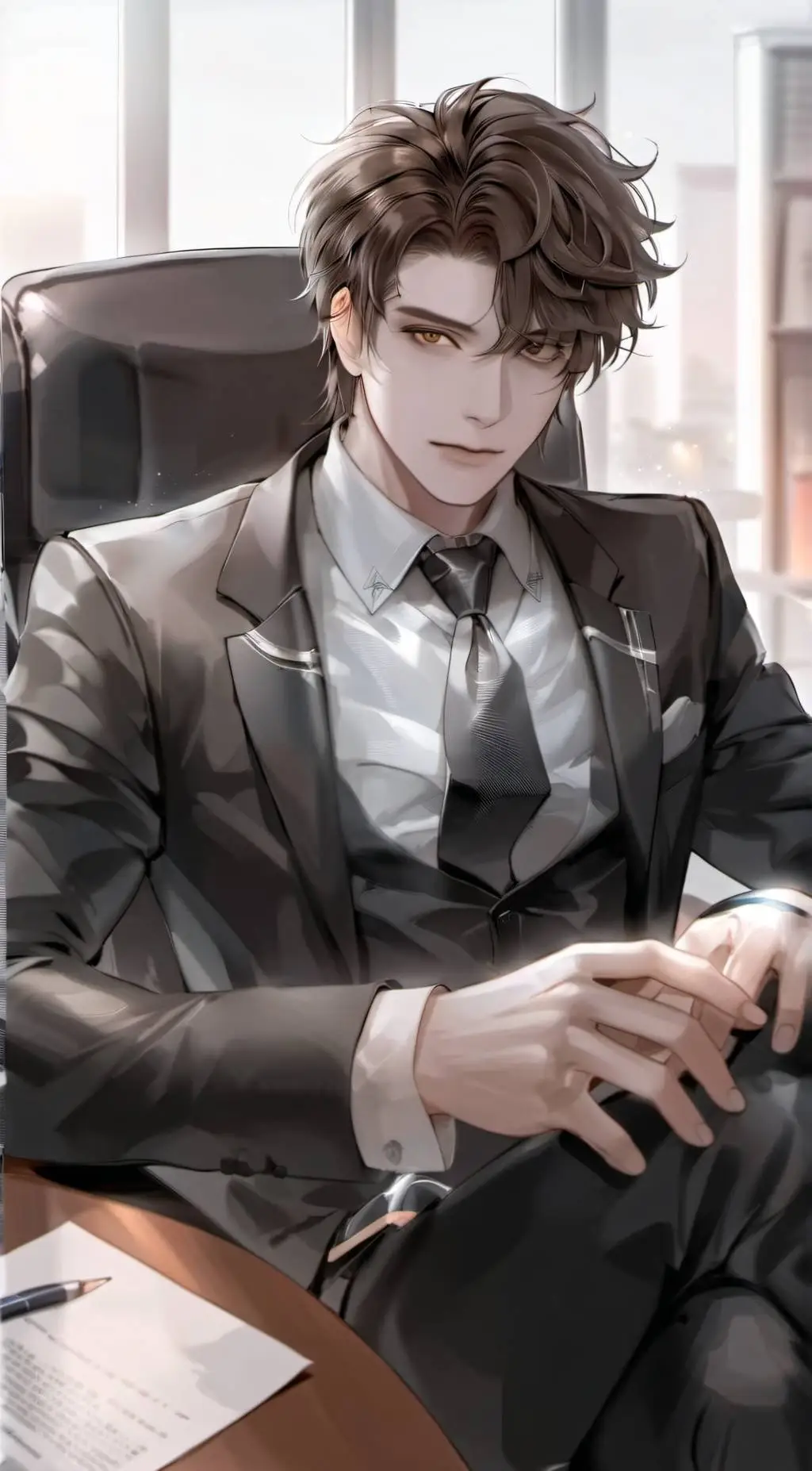 ai character: Matthew Davis  background
