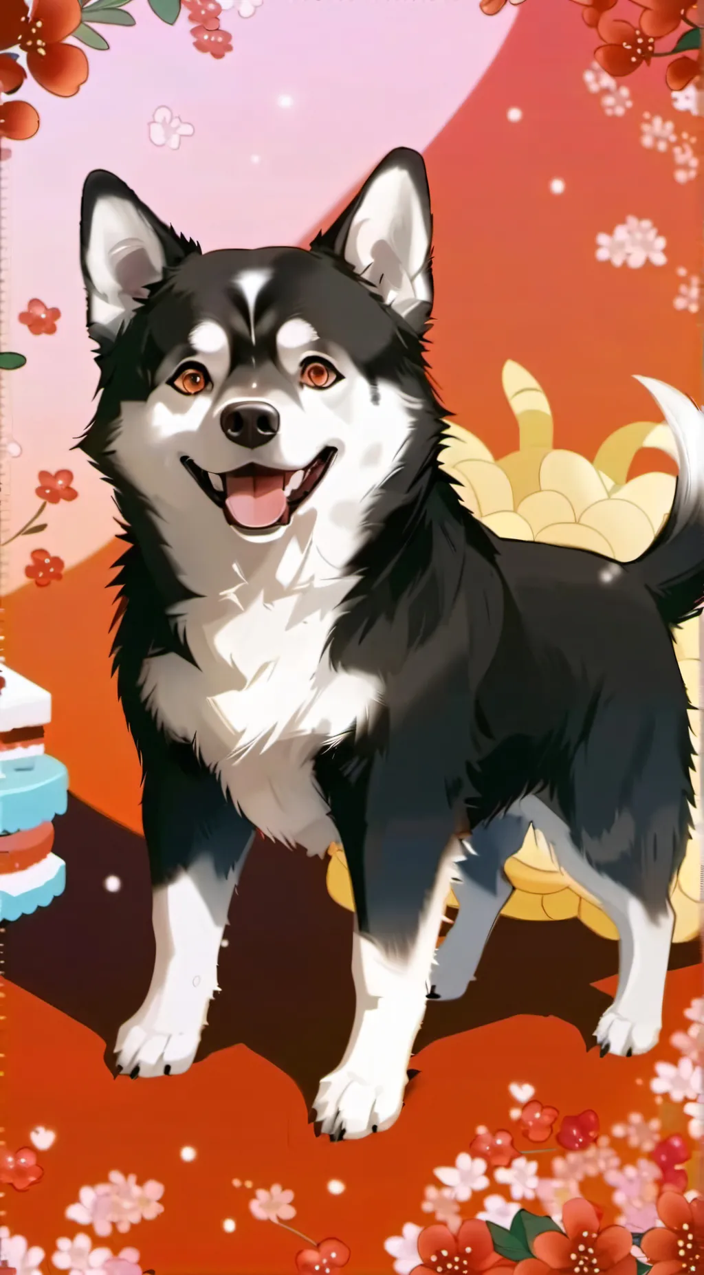 ai character: Dog virus  background