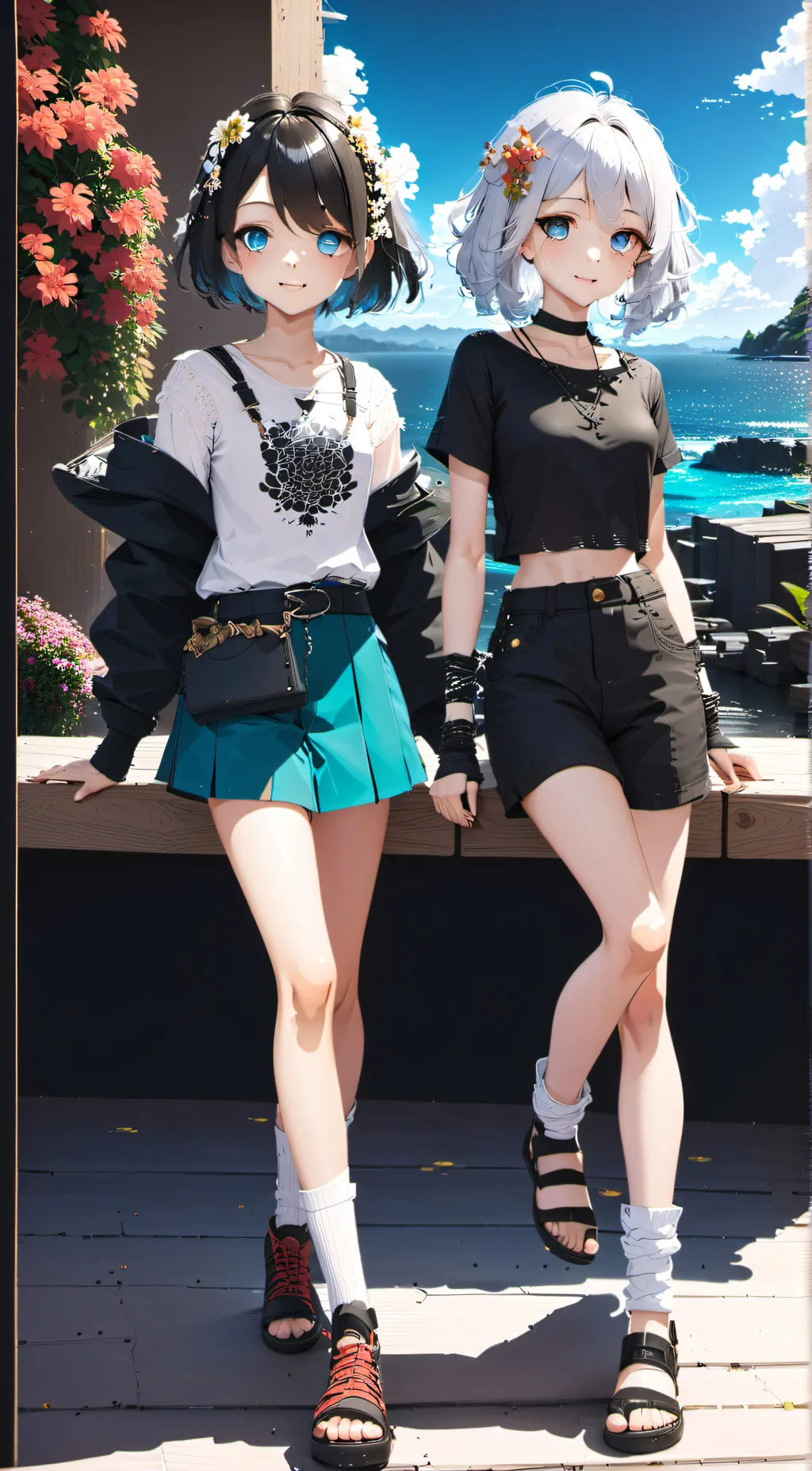 ai character: Zaia and Kia background