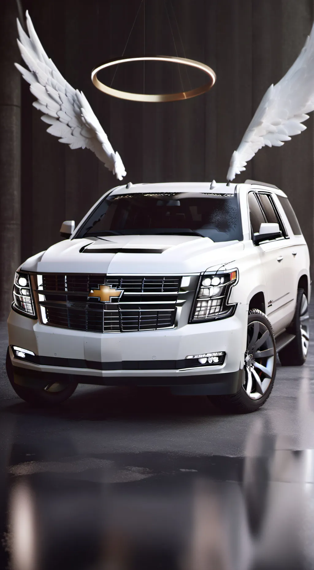 ai character: mystical SUV background