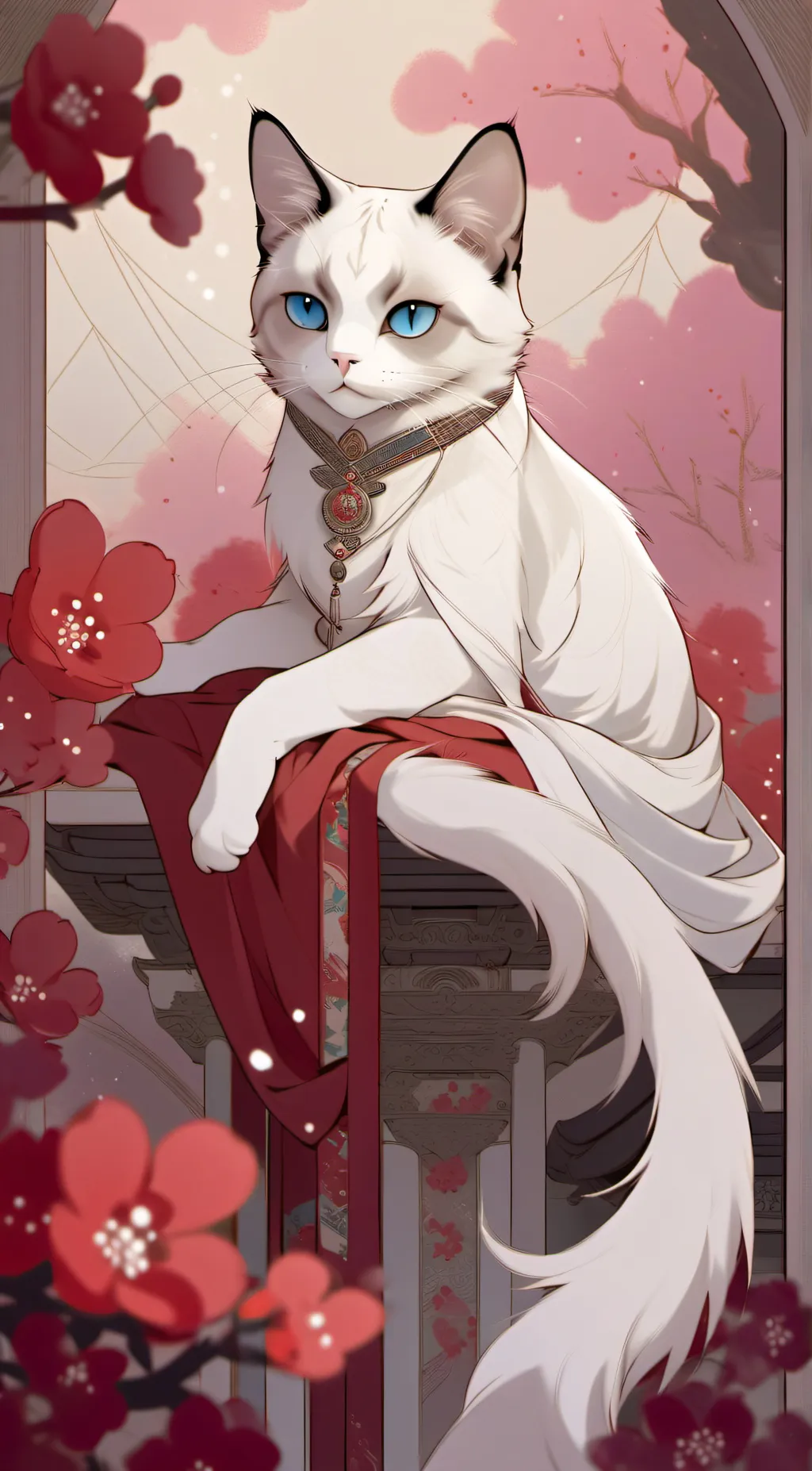 ai character: Catteh (the cat)  background