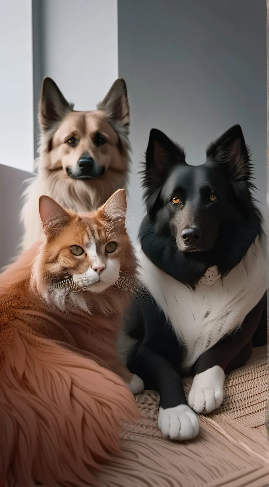 ai character: smiling Critters  background