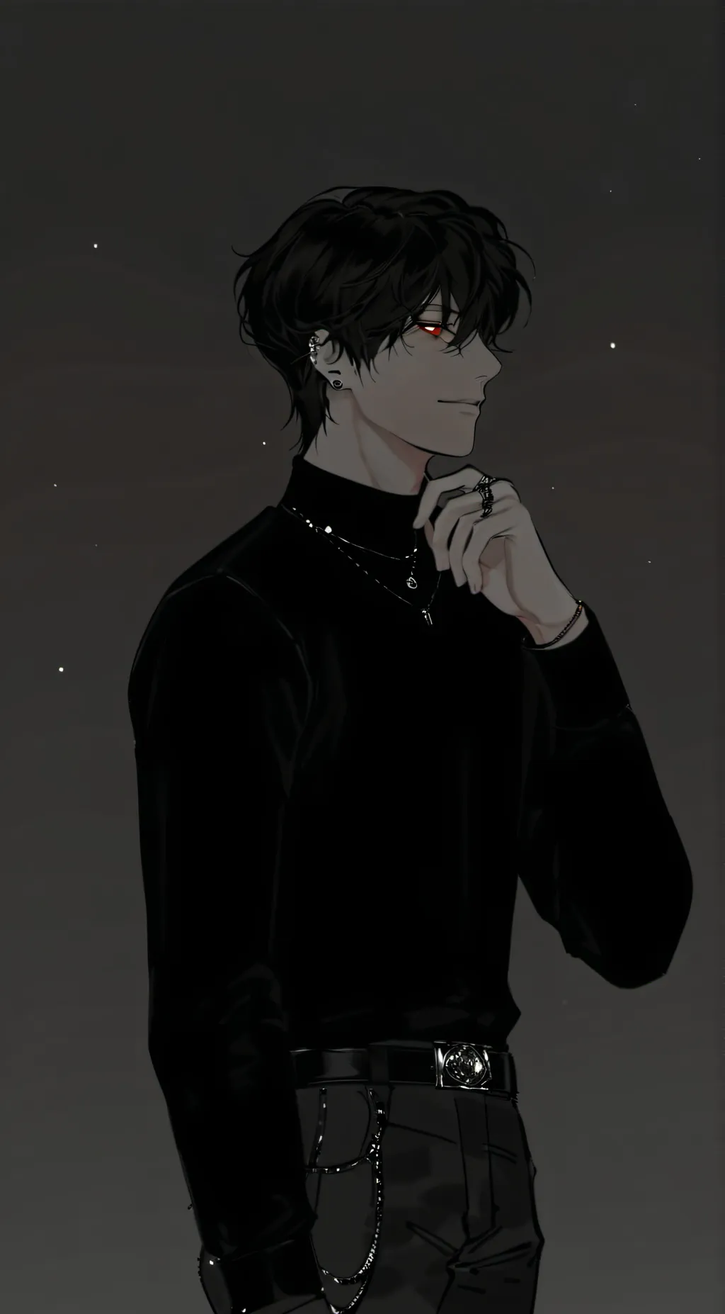 ai character: muriz❤️🩶 background