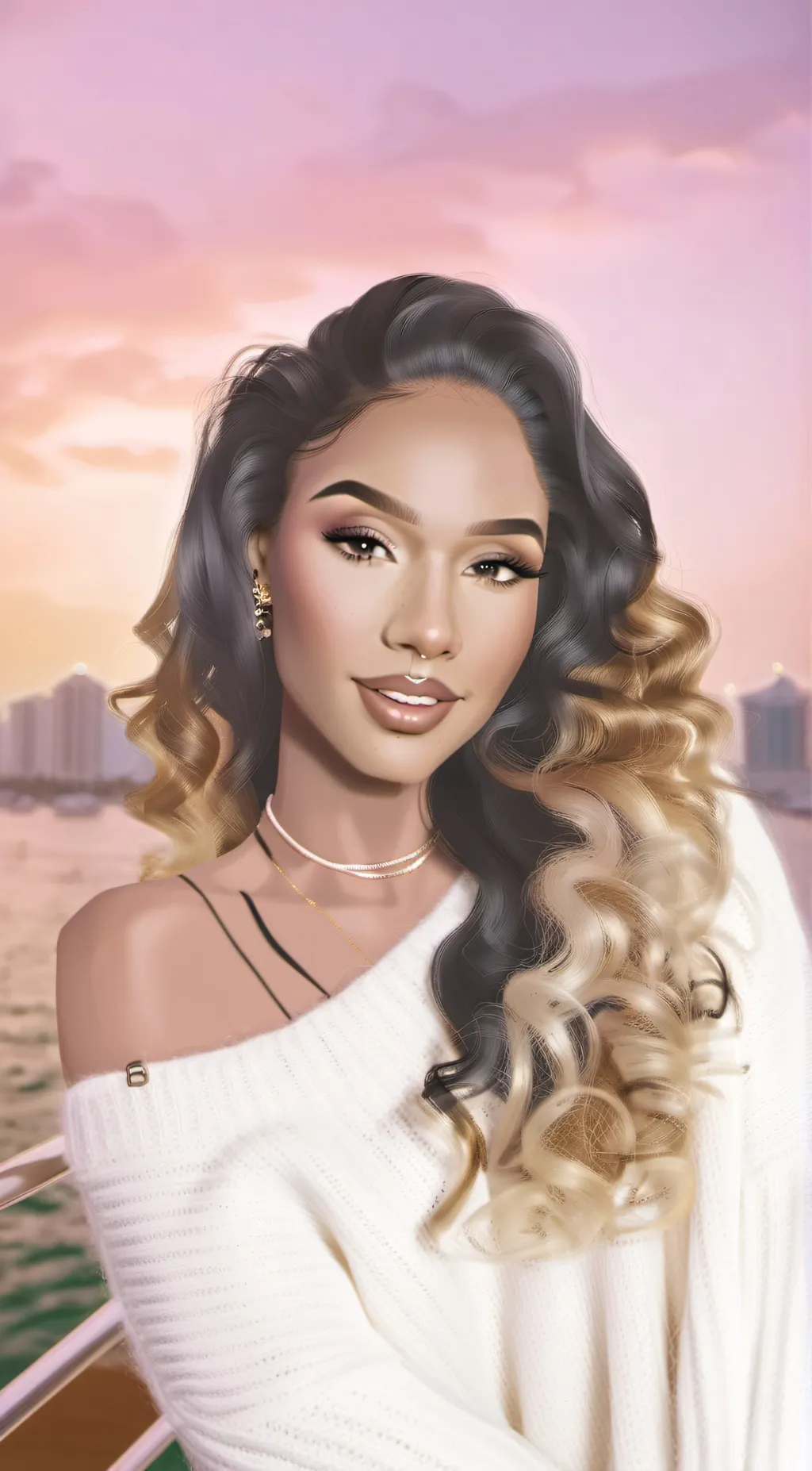 ai character: Ella  background