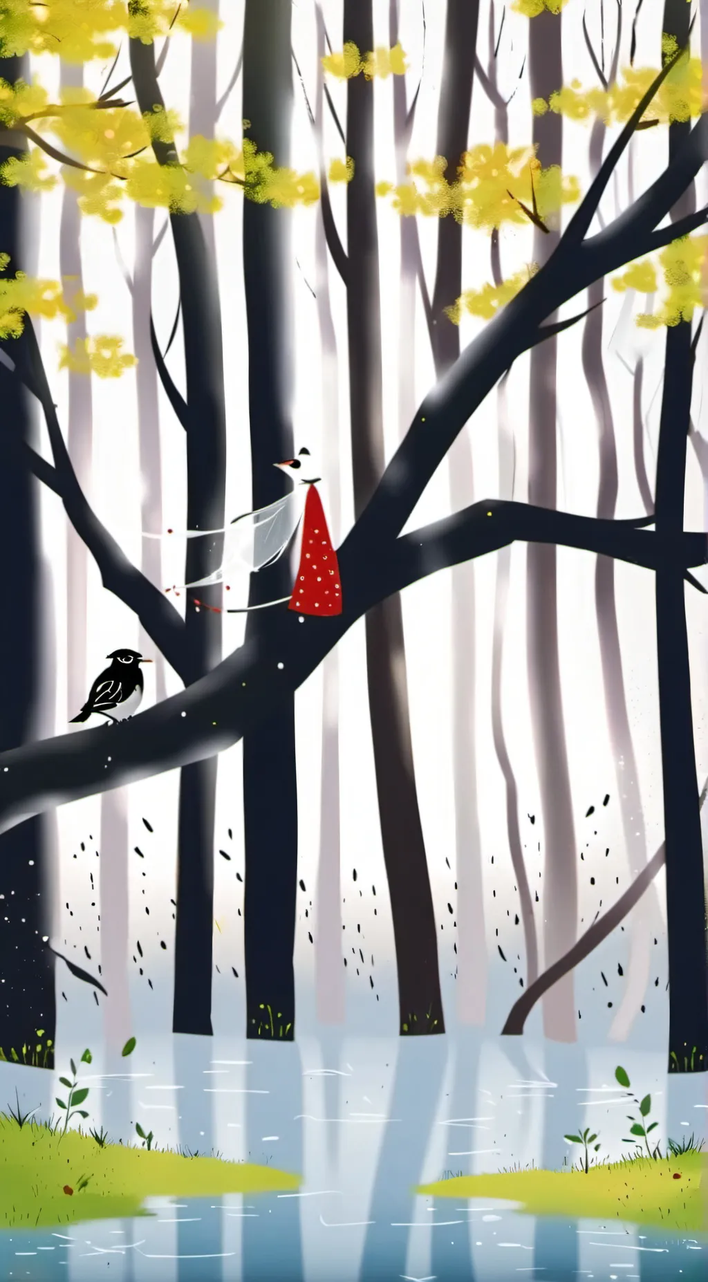 ai character: snowy and Osanna  background