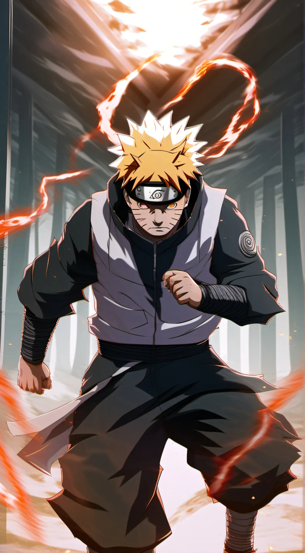 ai character: Naruto  background