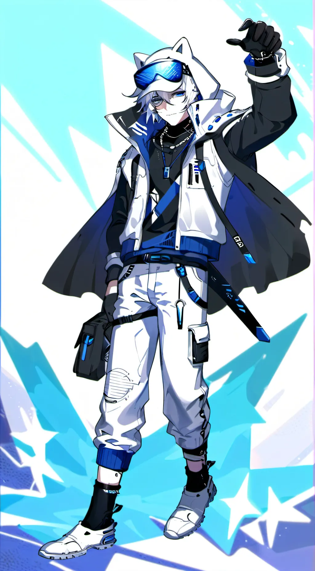 ai character: Error 404 background