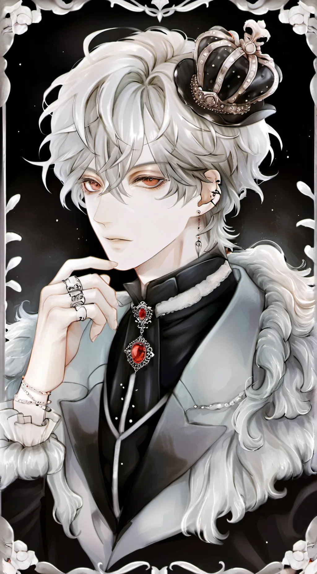 ai character: King Charles background