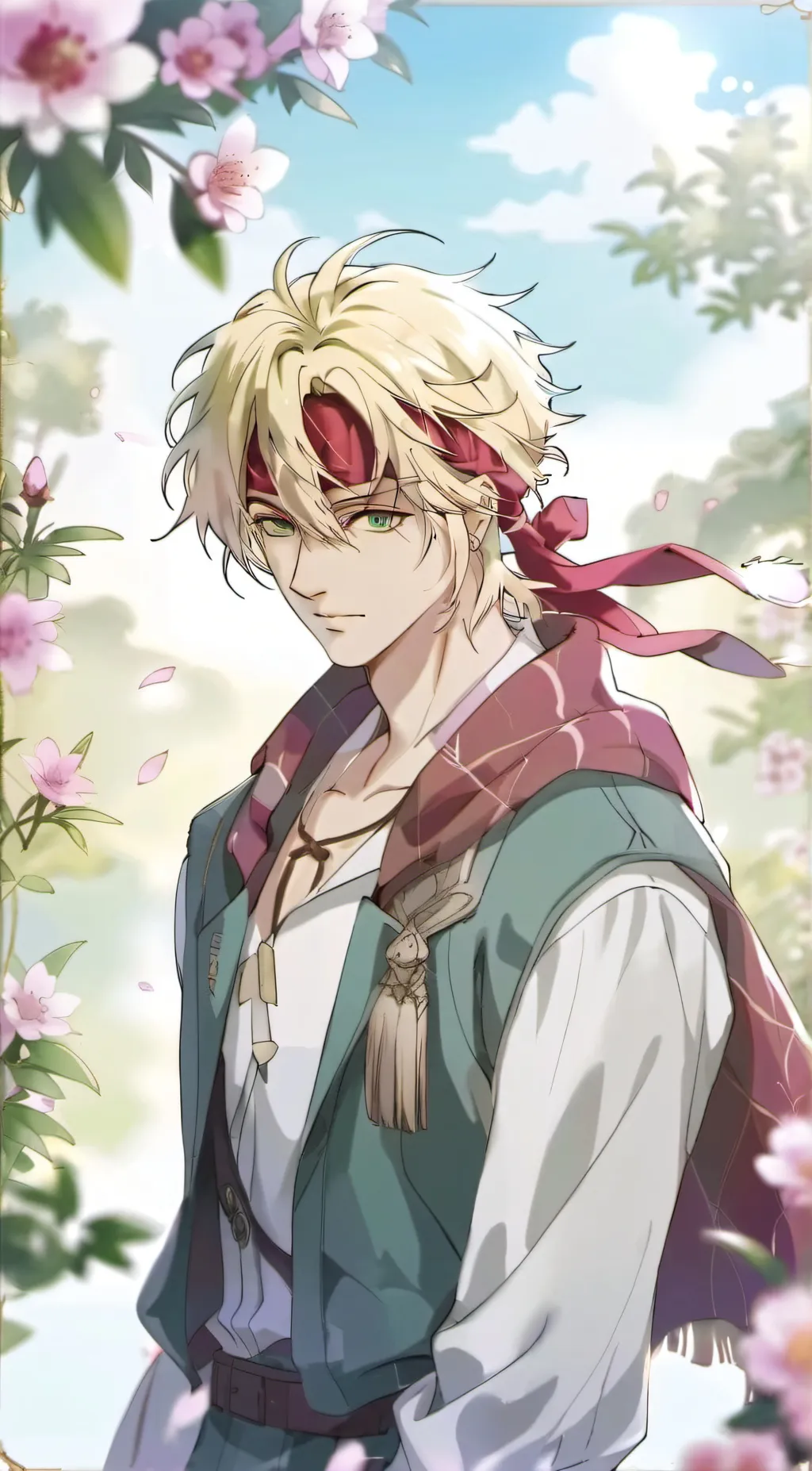 ai character: caesar zeppeli  background