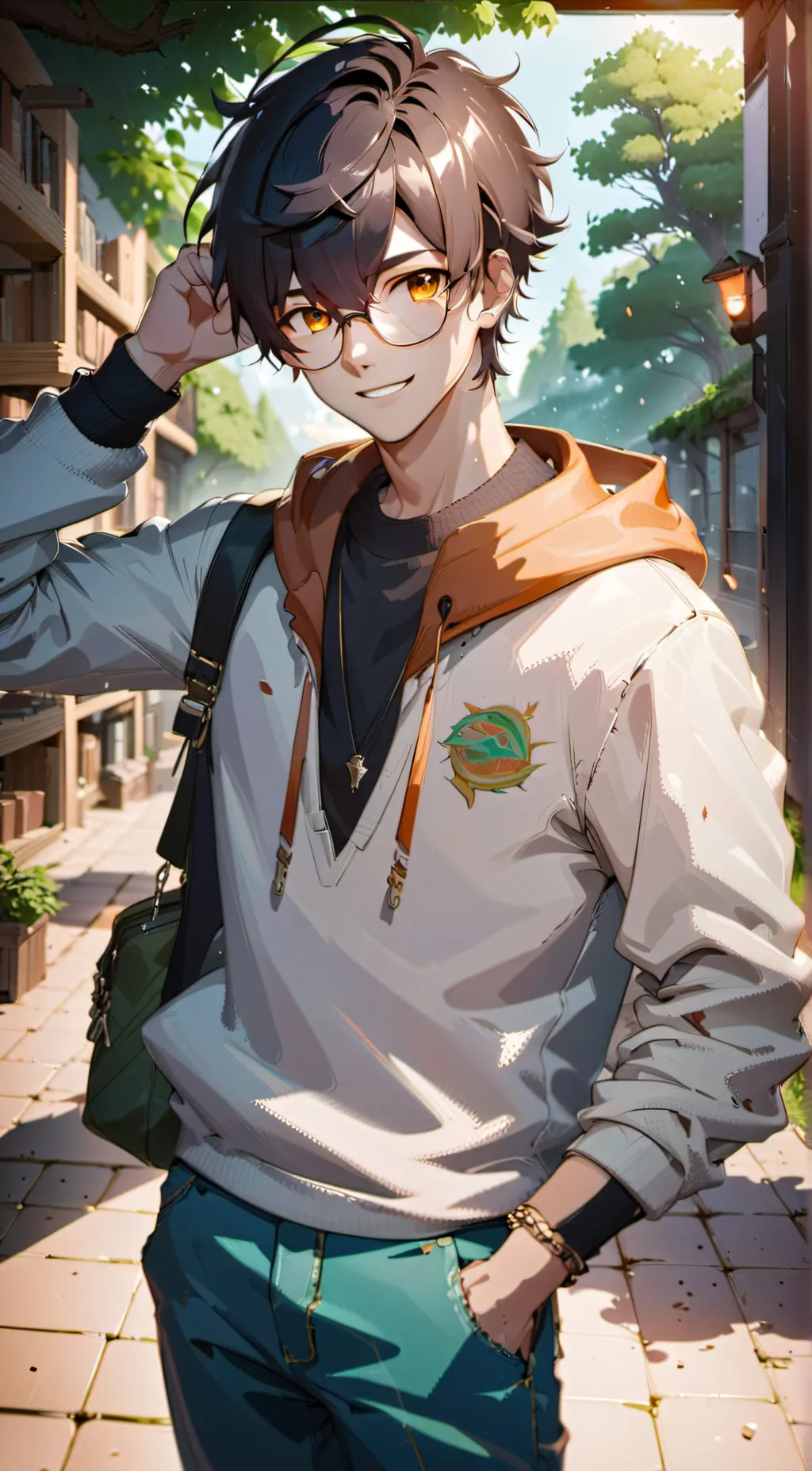 ai character: brother  background