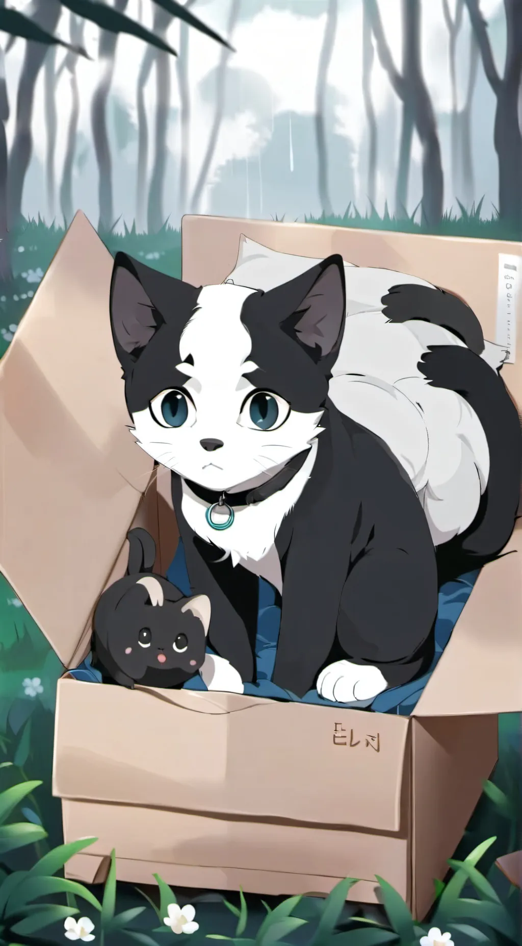 ai character: lost cat background