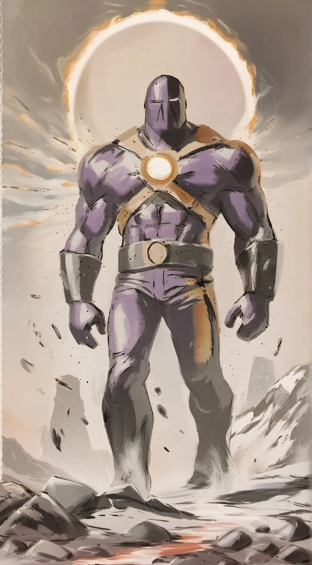 ai character: Giant man background
