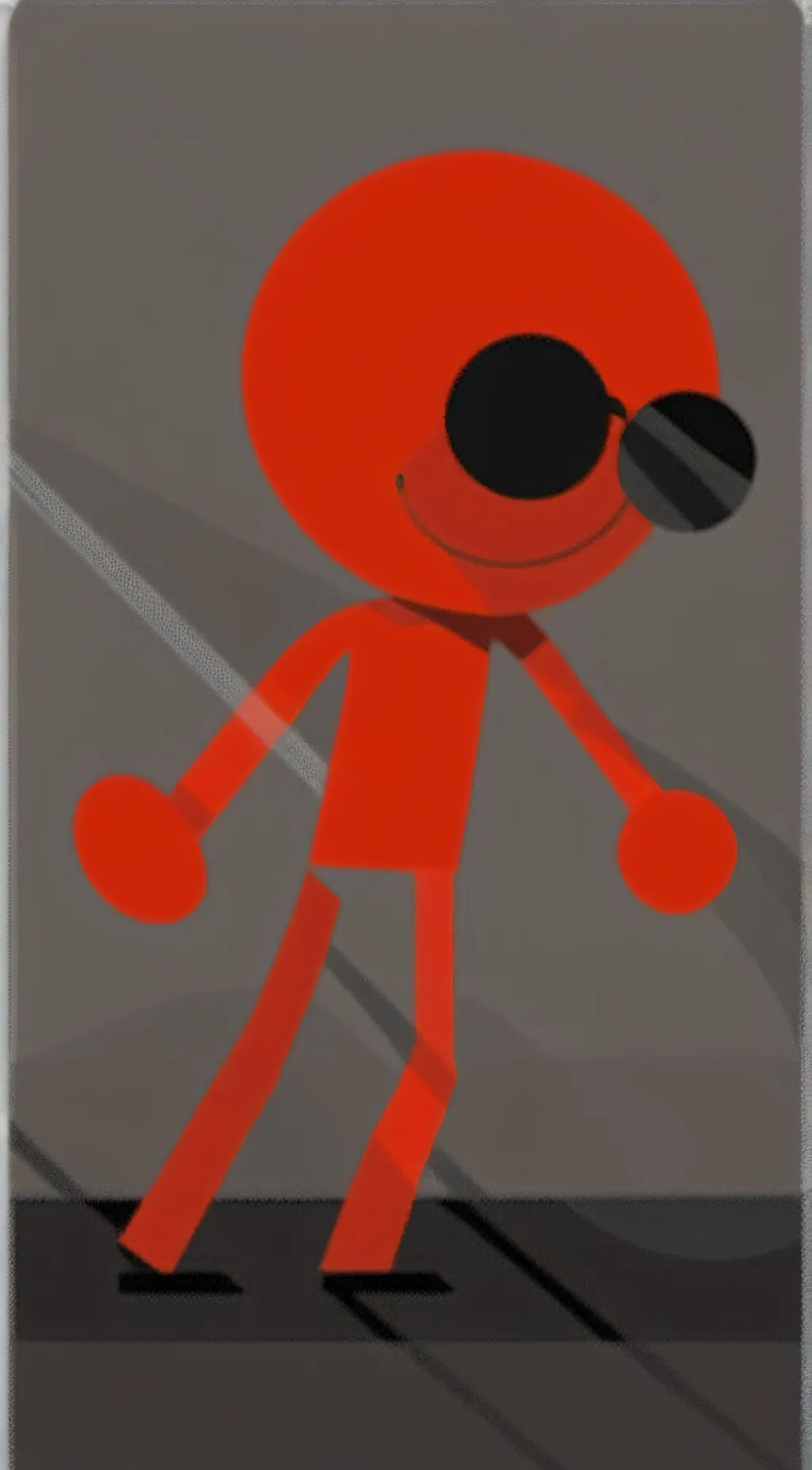 ai character: Red background