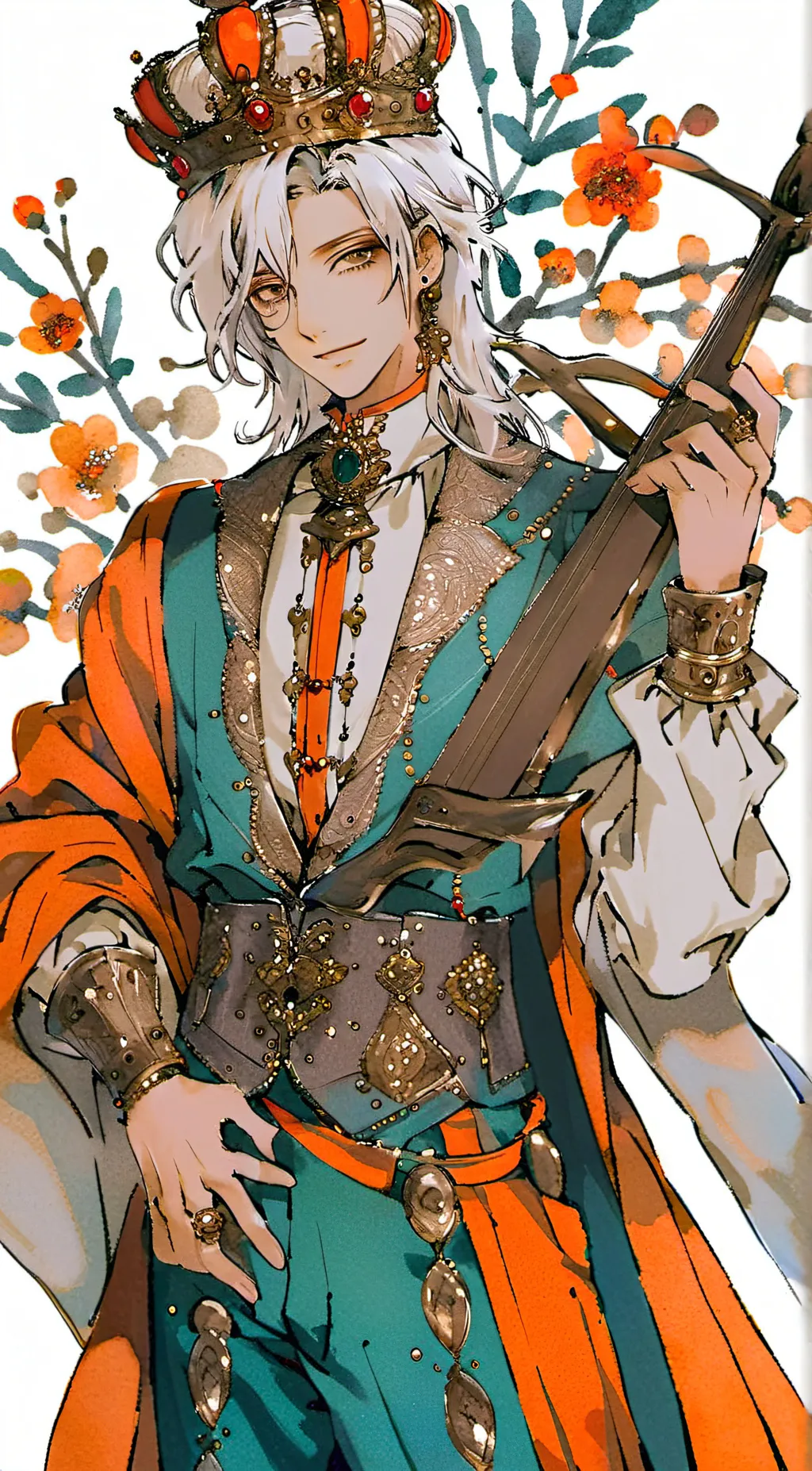 ai character: Prince clay background