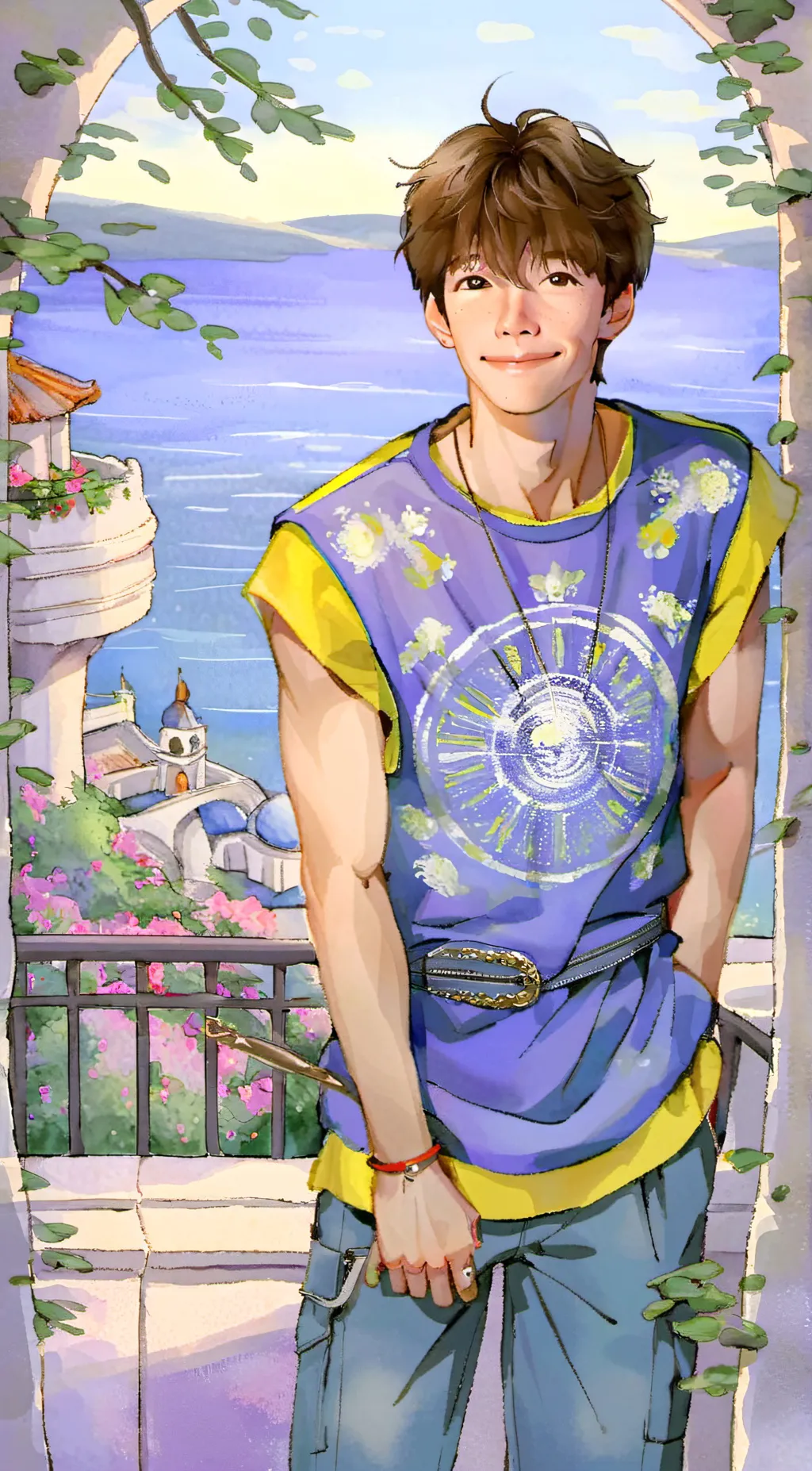 ai character: Albert... background