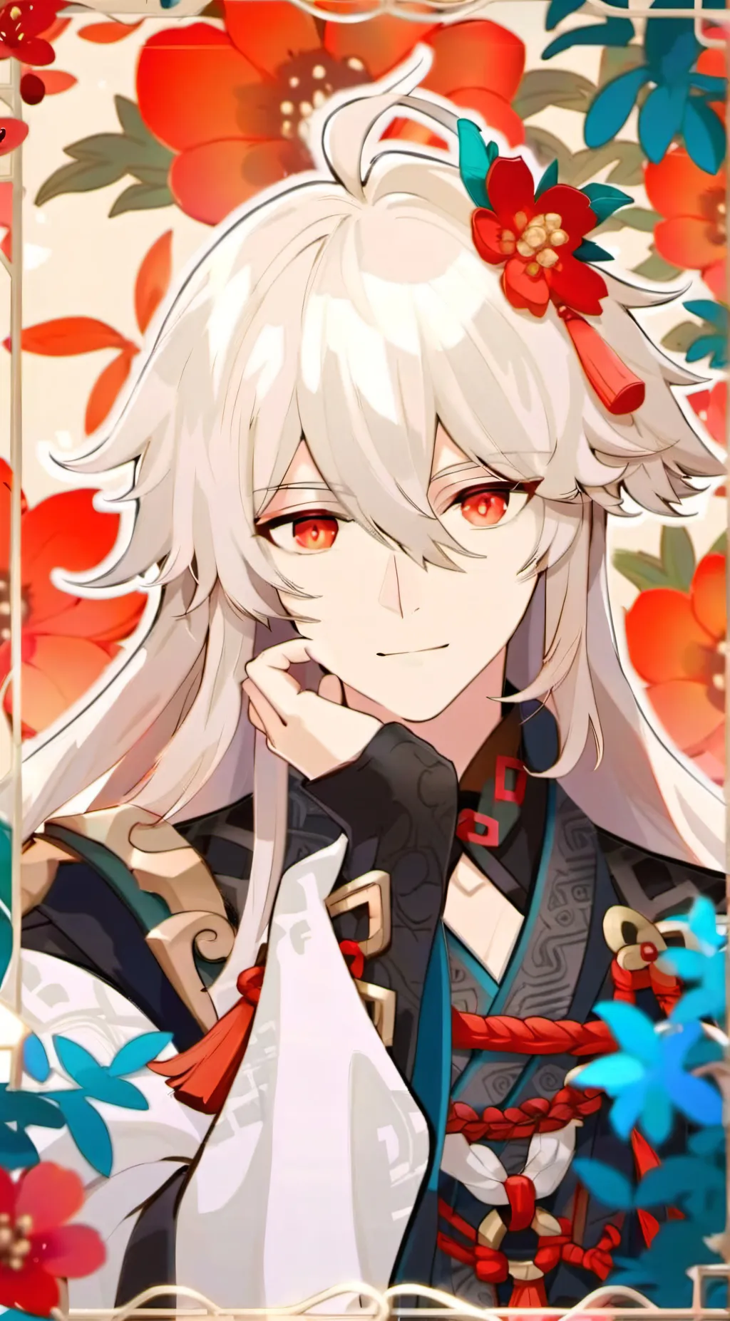 ai character: Kaedehara Kazuha  background