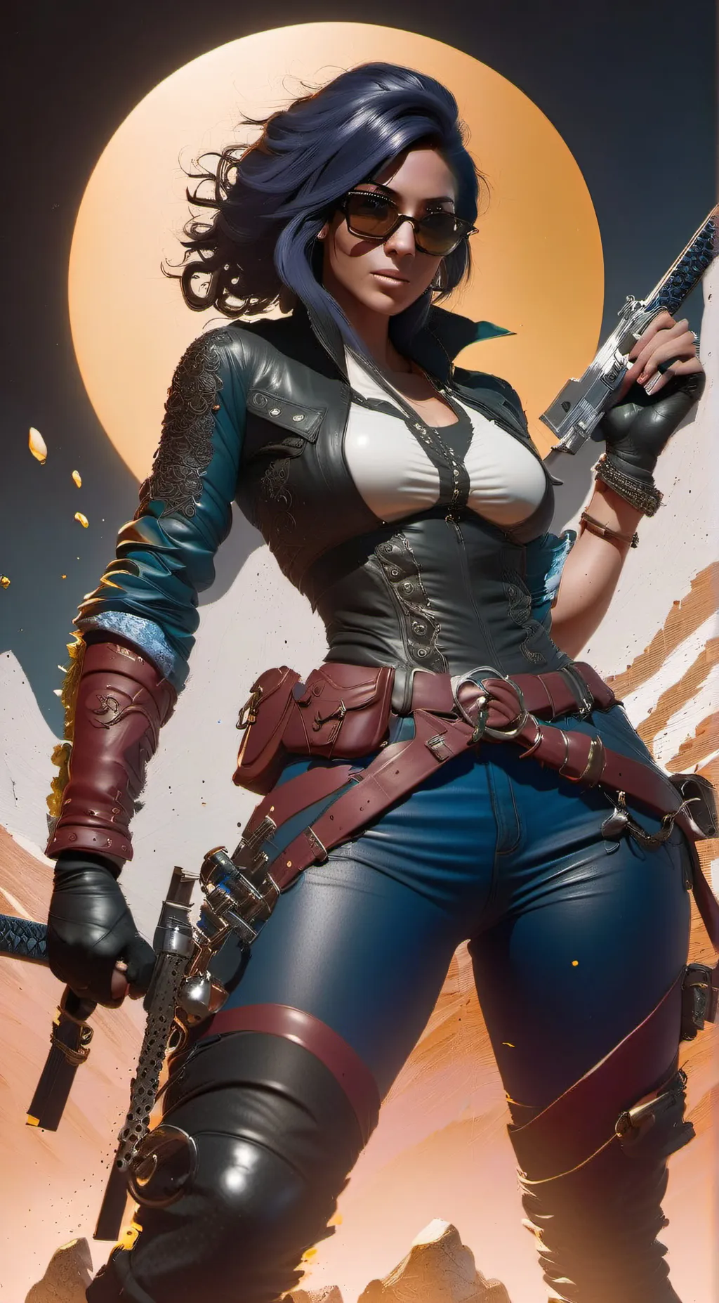 ai character: STING REY background